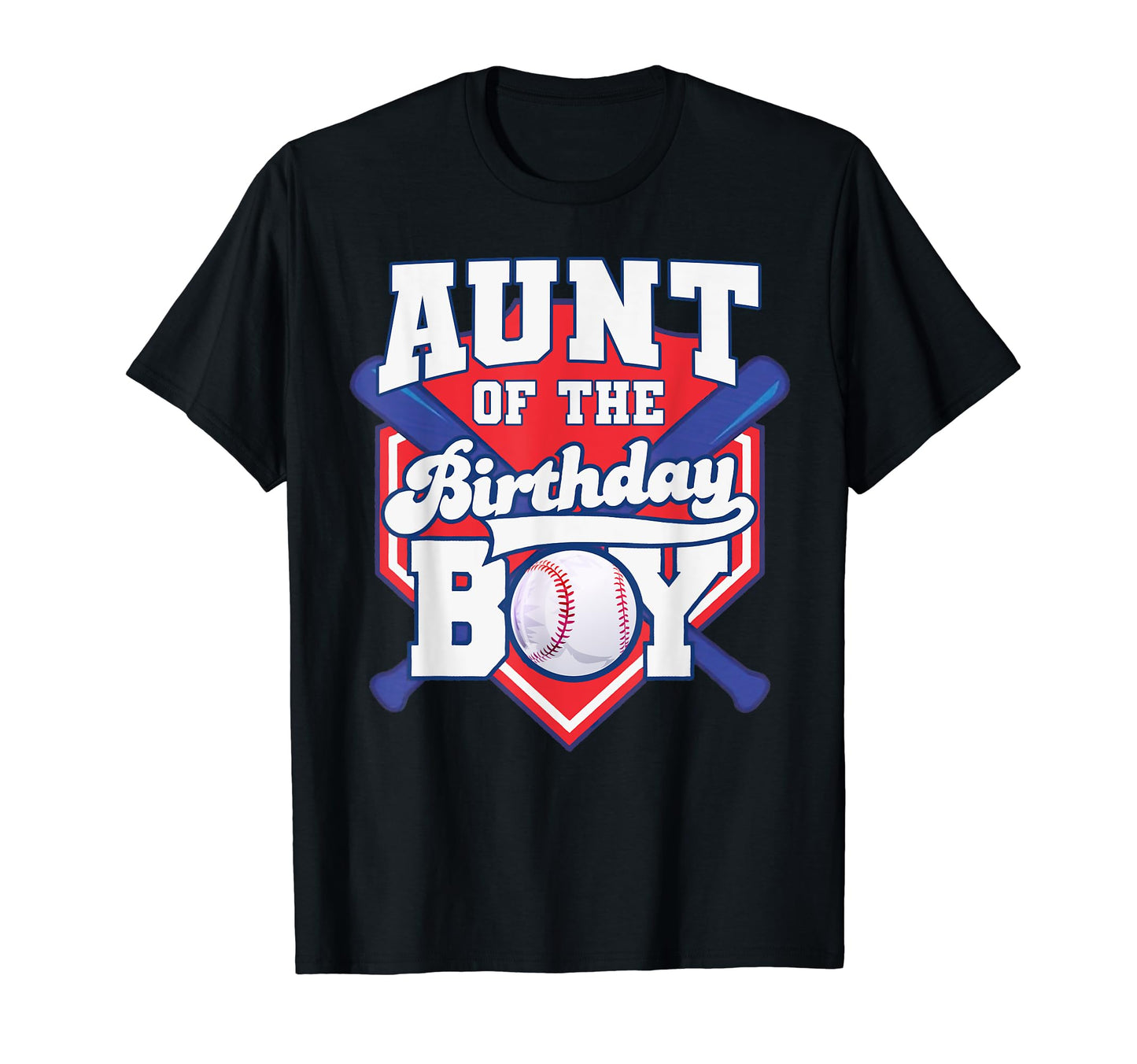 Aunt Birthday Baseball Player Bday T-Shirt - Minimalist Print for Adults - T-Shirt, Sweatshirt, Hoodie
