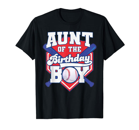 Aunt Birthday Baseball Player Bday T-Shirt - Minimalist Print for Adults - T-Shirt, Sweatshirt, Hoodie