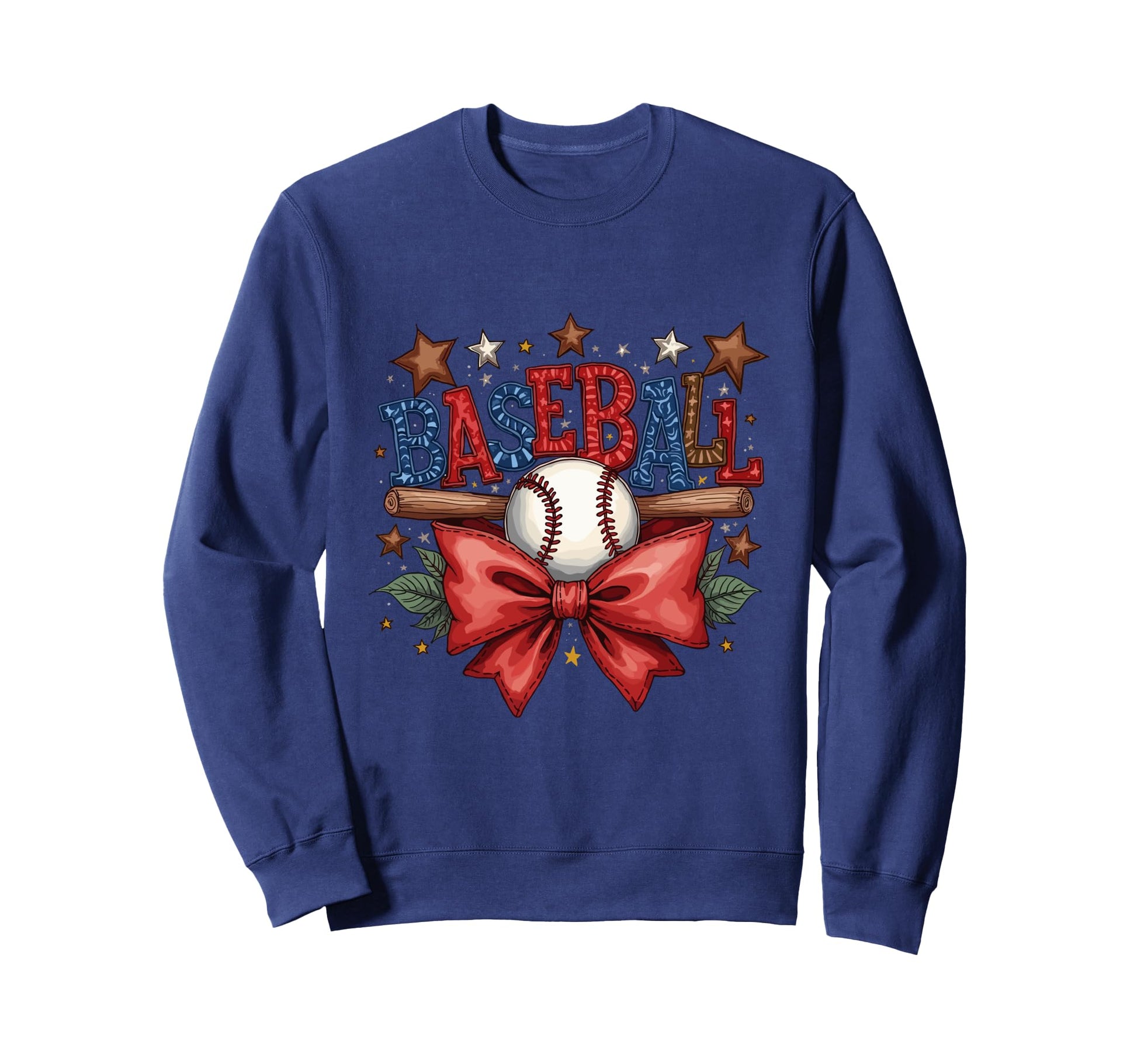 Baseball Coquette Bow Game Day Sweatshirt - Casual Everyday Wear Men Women - T-Shirt, Sweatshirt, Hoodie