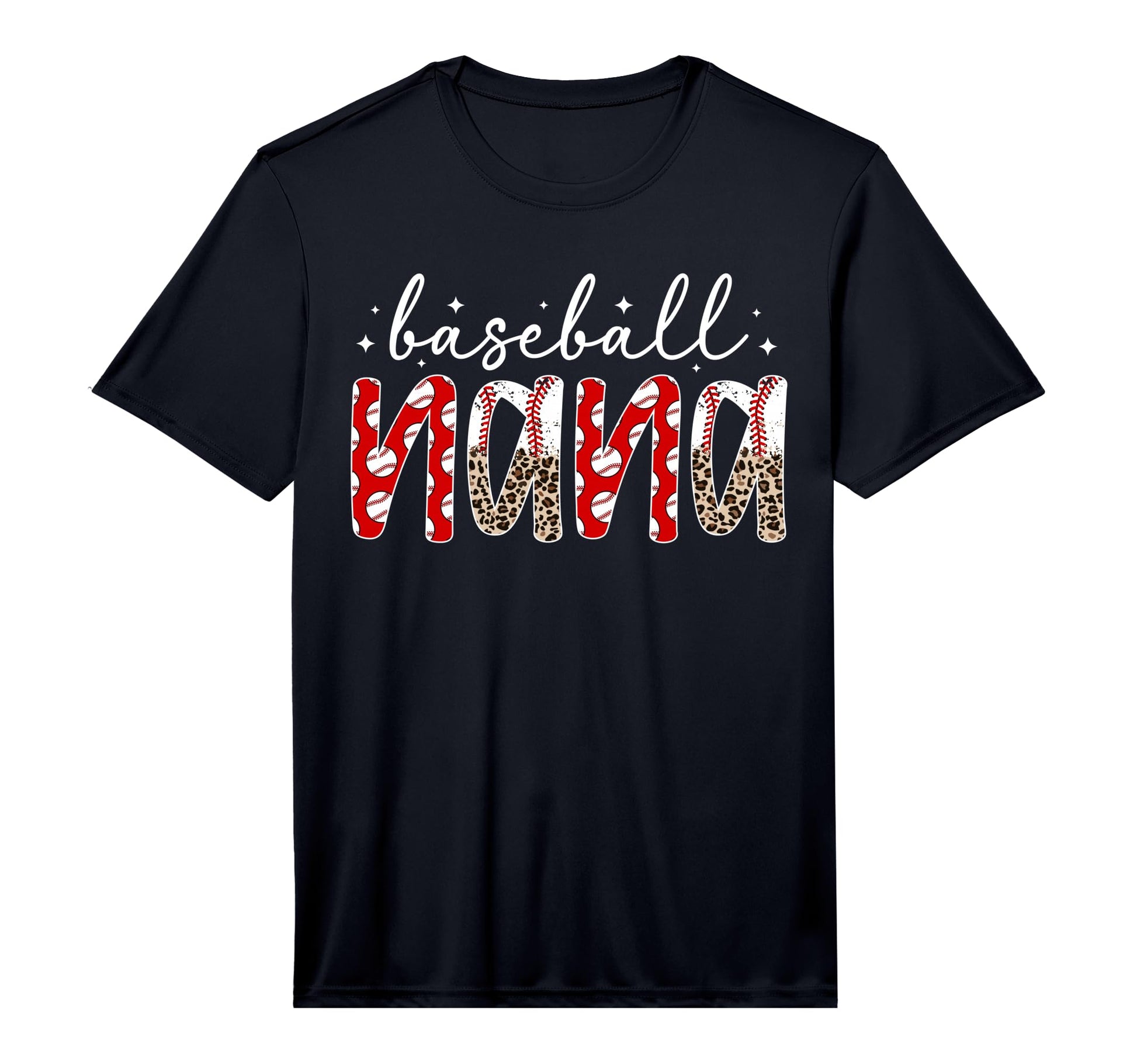 Mens Baseball Nana Leopard Nana T-Shirt - Custom Art Print Men Women - T-Shirt, Sweatshirt, Hoodie