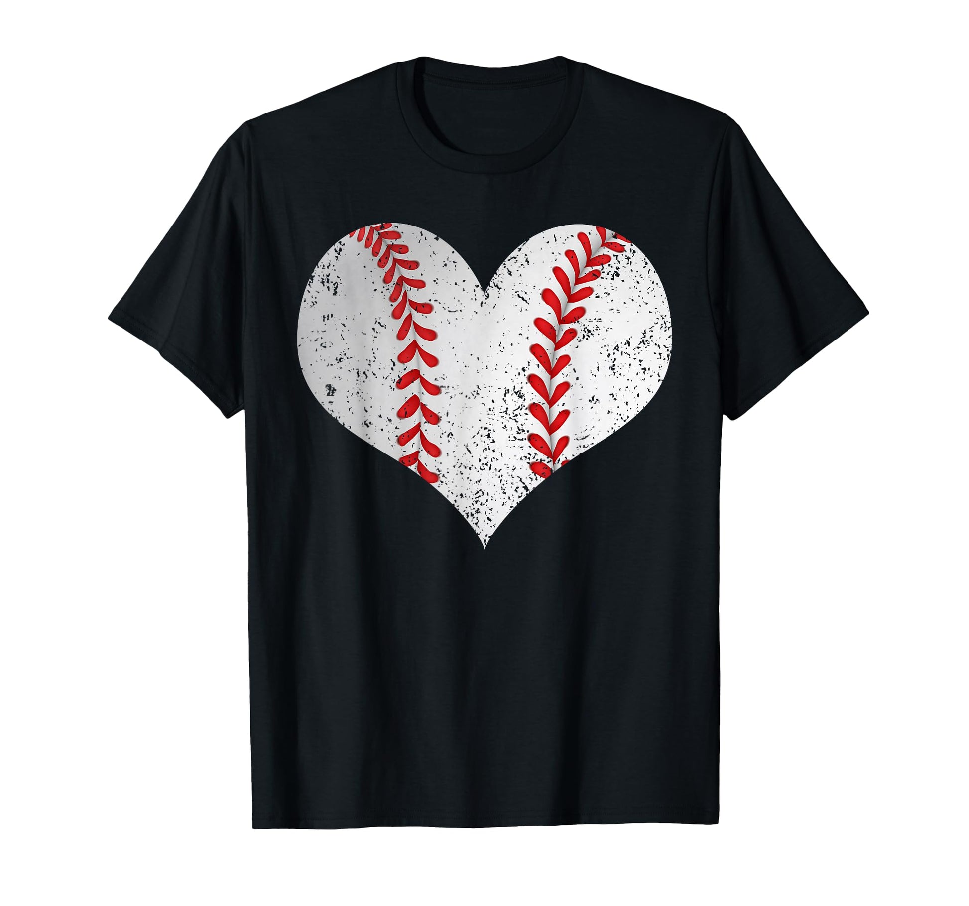 Baseball Fan I Baseball Player Love Heart I T-Shirt - Graphic Print Unisex - T-Shirt, Sweatshirt, Hoodie