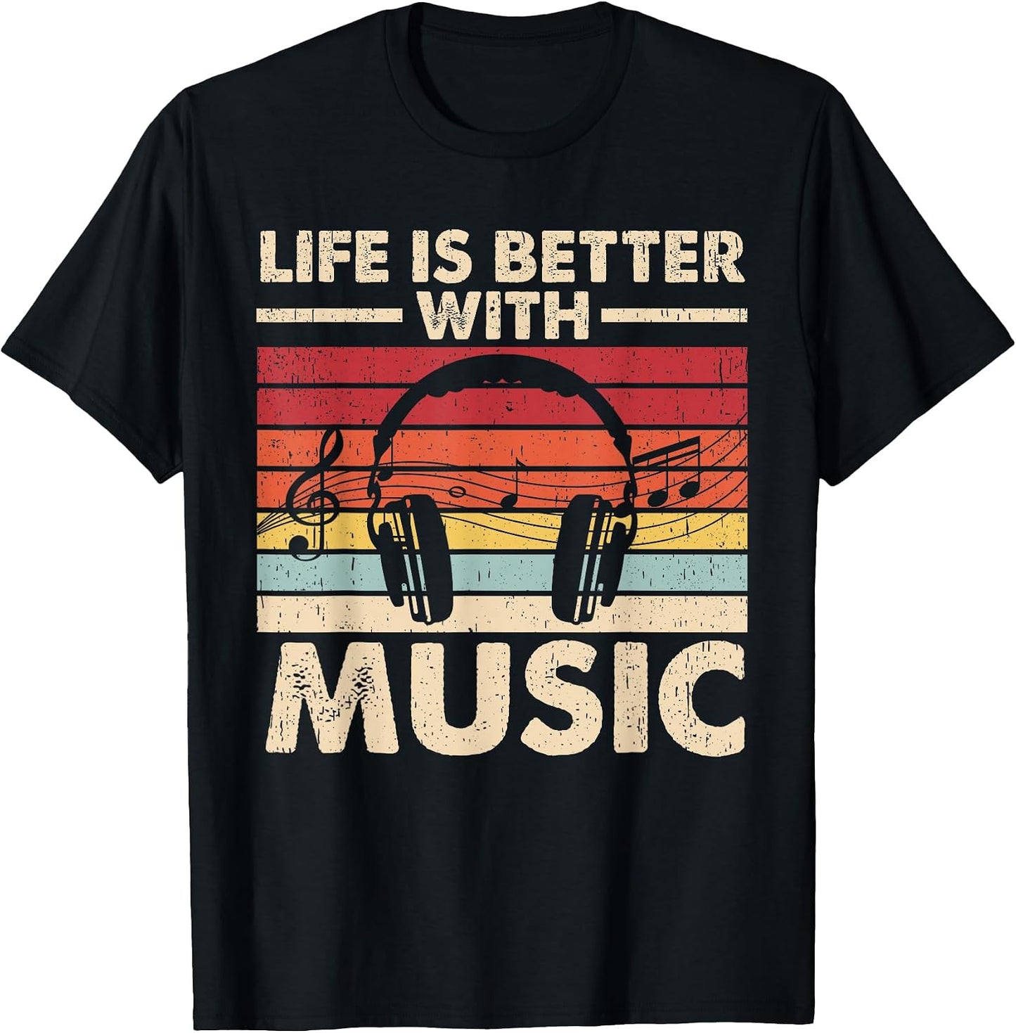 Life is Better with Music Lover Teen Girls Boys - Adult & Kids T-Shirts, Sweatshirts & Hoodies apparel design preview 1