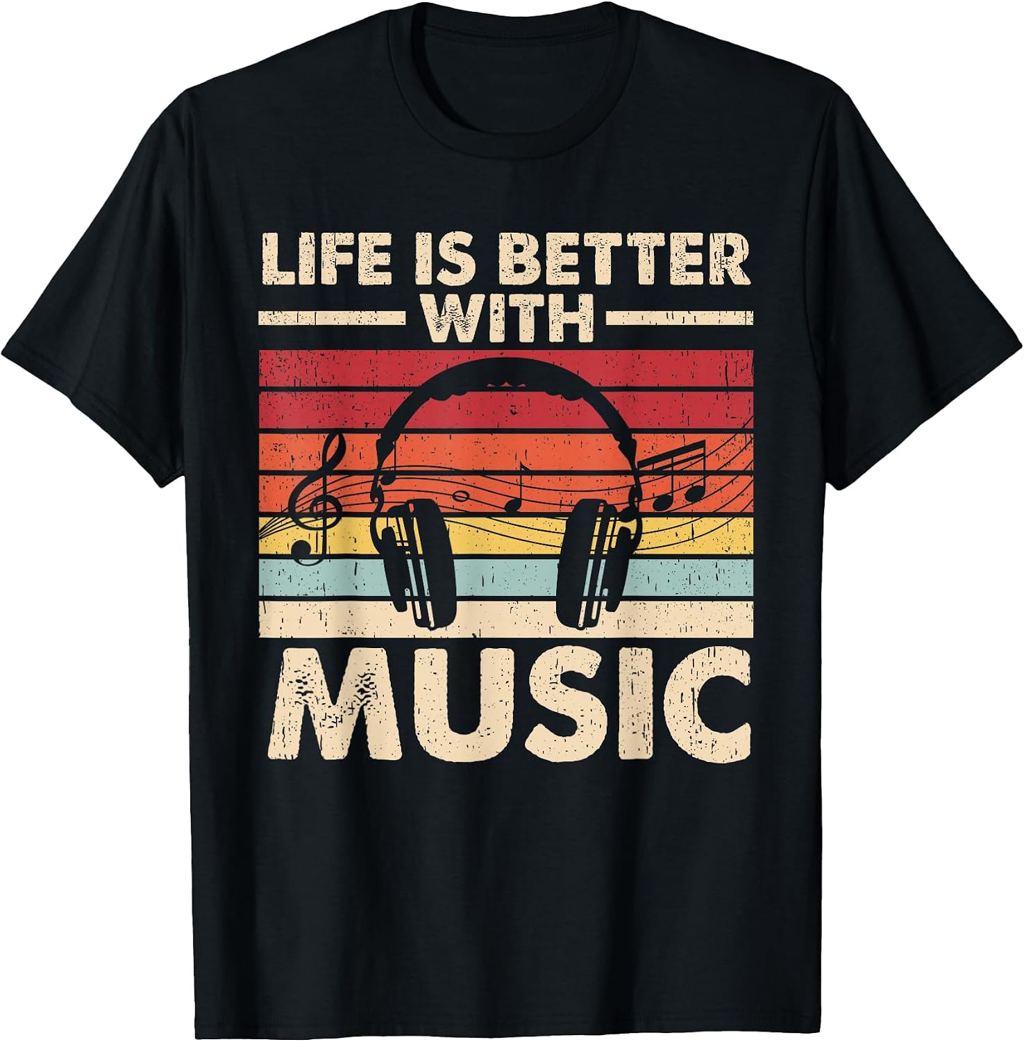 Life is Better with Music Lover Teen Girls Boys - Adult & Kids T-Shirts, Sweatshirts & Hoodies apparel design preview 1