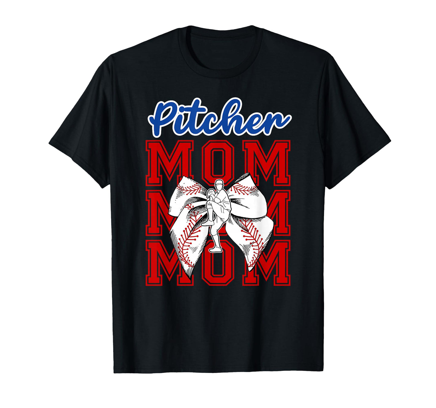 Baseball Pitcher Mom Coquette T-Shirt - Streetwear Style for Adults - T-Shirt, Sweatshirt, Hoodie