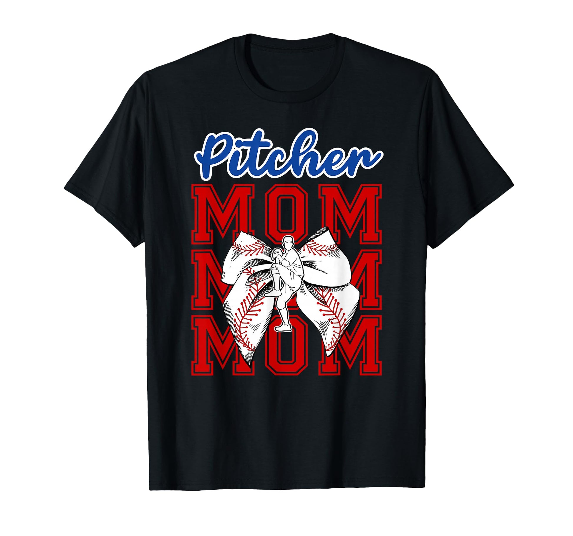 Baseball Pitcher Mom Coquette T-Shirt - Streetwear Style for Adults - T-Shirt, Sweatshirt, Hoodie