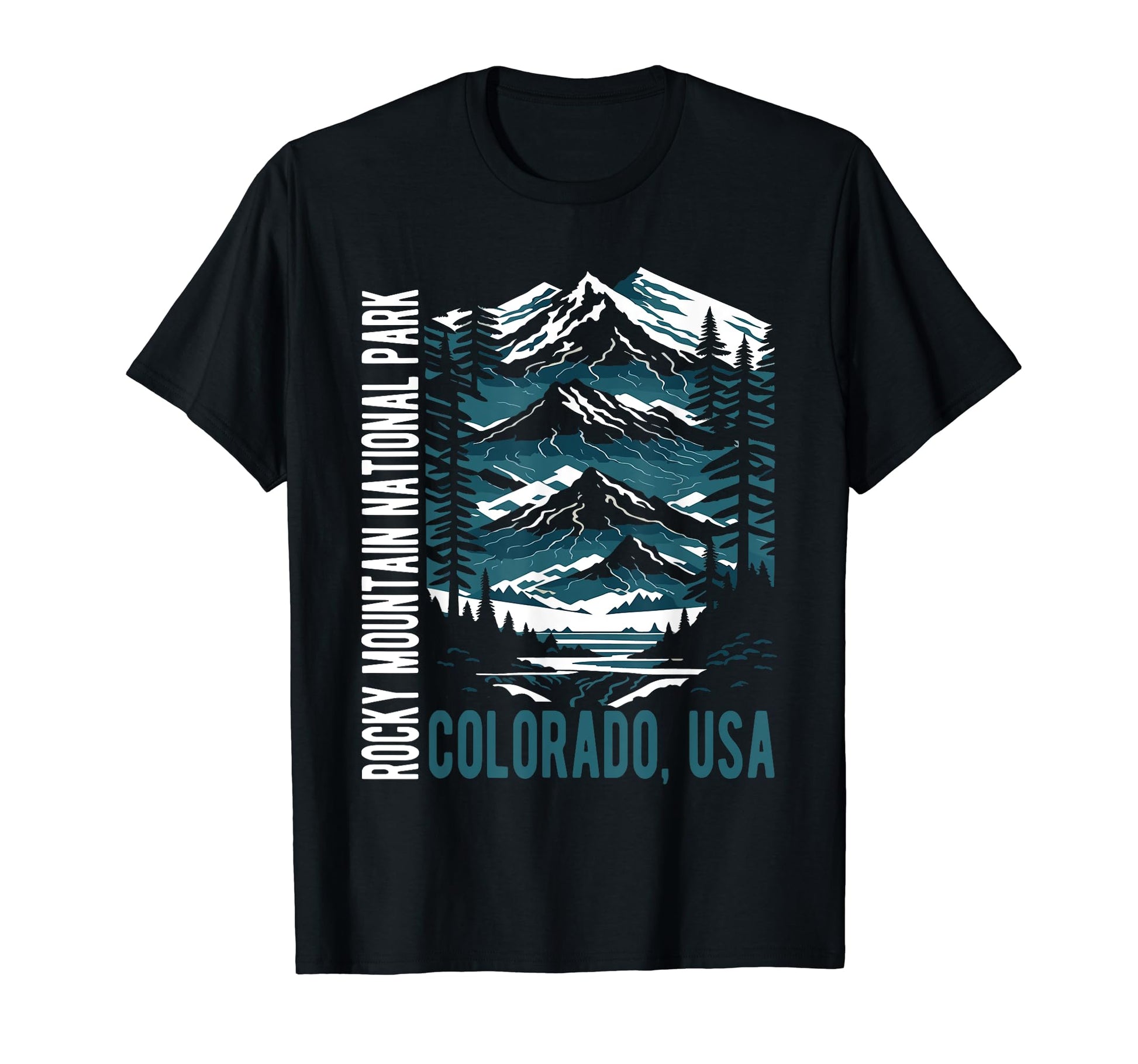 Rocky Mountain National Park Scenic T-Shirt - Trendy Graphic Unisex - T-Shirt, Sweatshirt, Hoodie