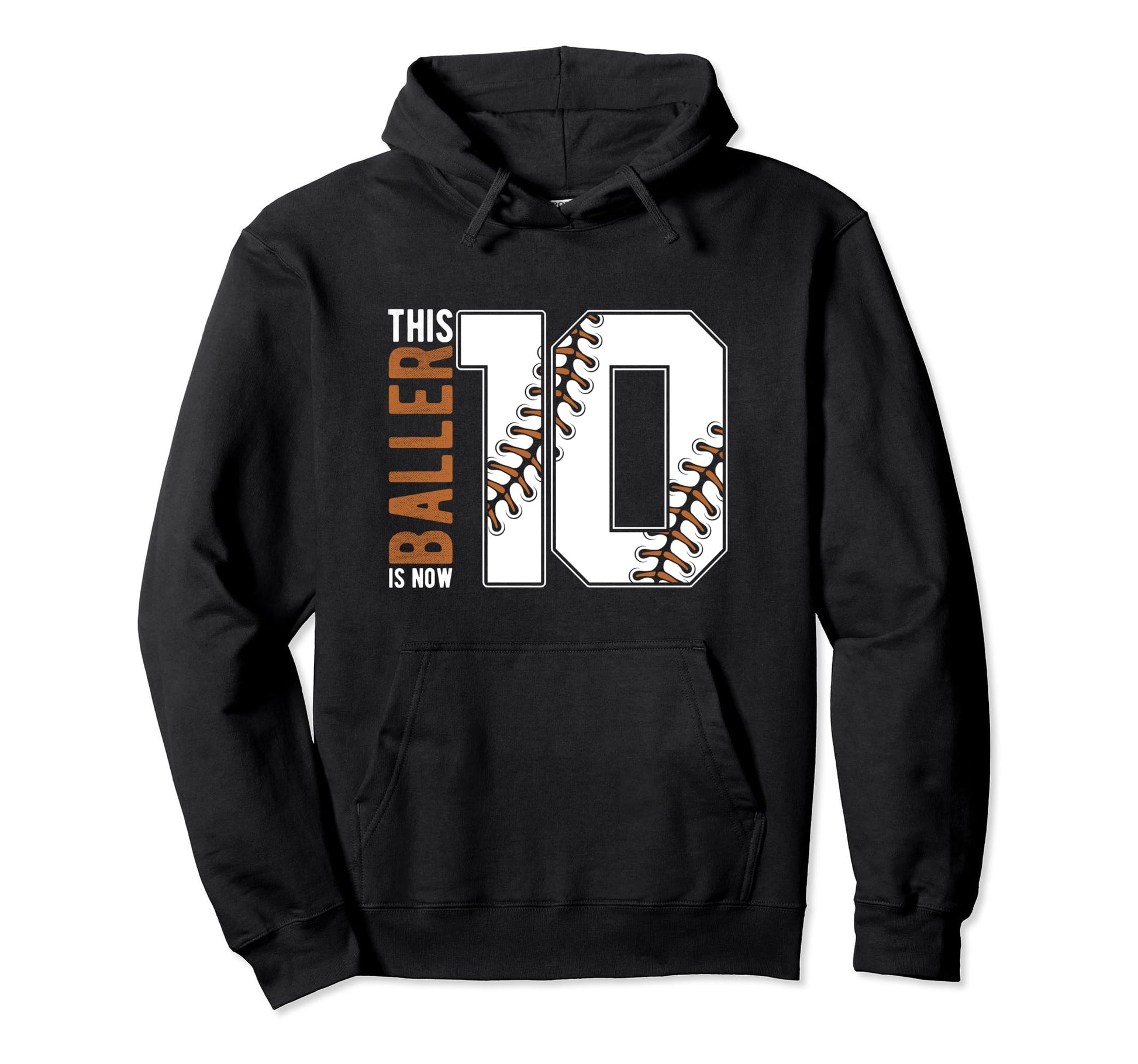 This Baller Is Now 10Th Birthday Hoodie - Novelty Apparel Men Women - T-Shirt, Sweatshirt, Hoodie