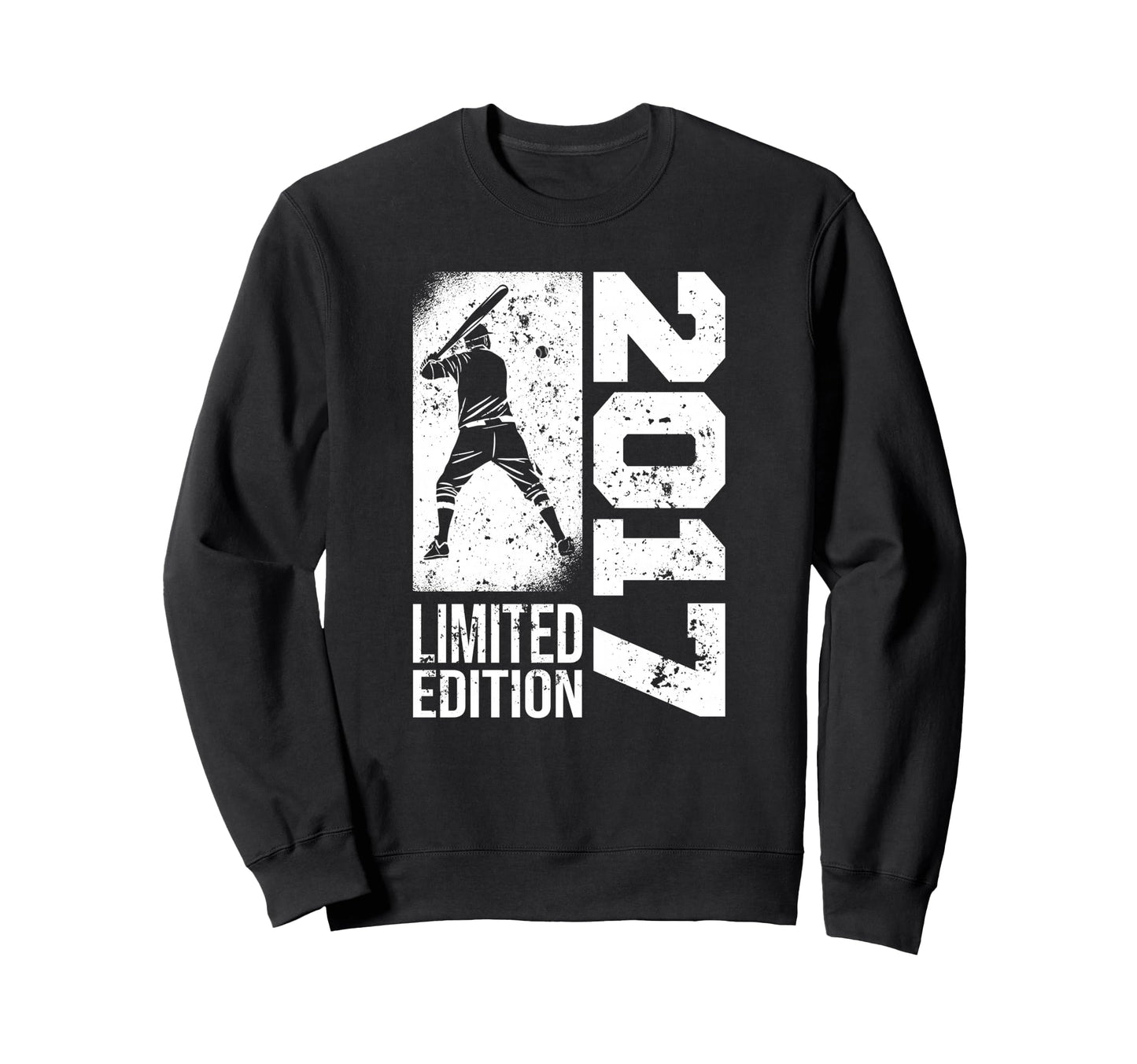 Baseball Player Born 2017 Birthday Sweatshirt - Fun Novelty Design Unisex - T-Shirt, Sweatshirt, Hoodie