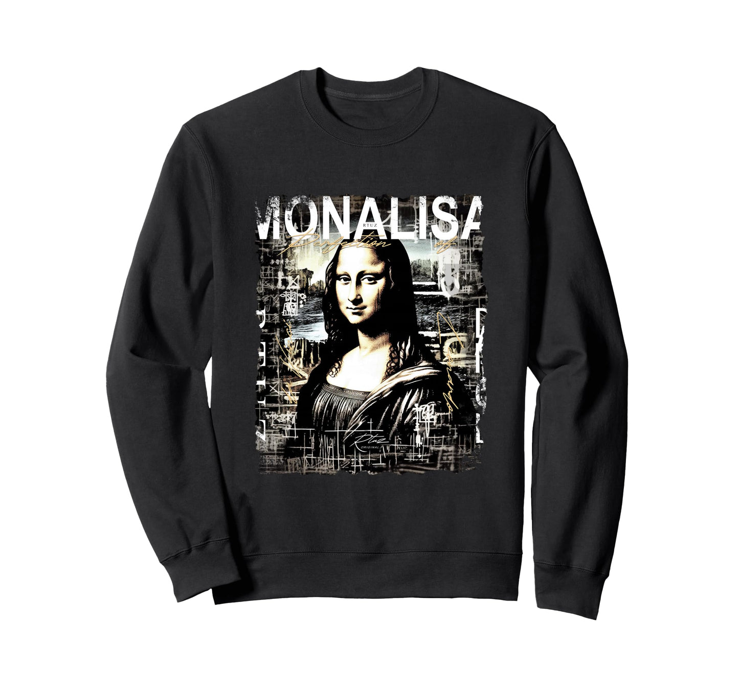 Mona Lisa Aesthetic Y2K Streetwear Sweatshirt - Graphic Print for Adults - T-Shirt, Sweatshirt, Hoodie