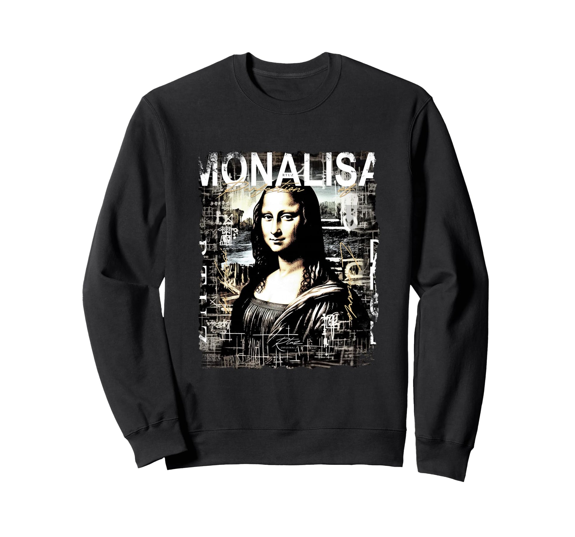 Mona Lisa Aesthetic Y2K Streetwear Sweatshirt - Graphic Print for Adults - T-Shirt, Sweatshirt, Hoodie
