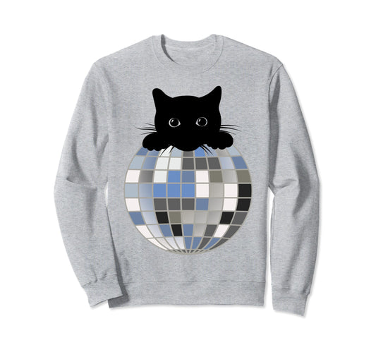 Aesthetic Disco Ball Winter Snow Sweatshirt - Custom Art Print for Adults - T-Shirt, Sweatshirt, Hoodie
