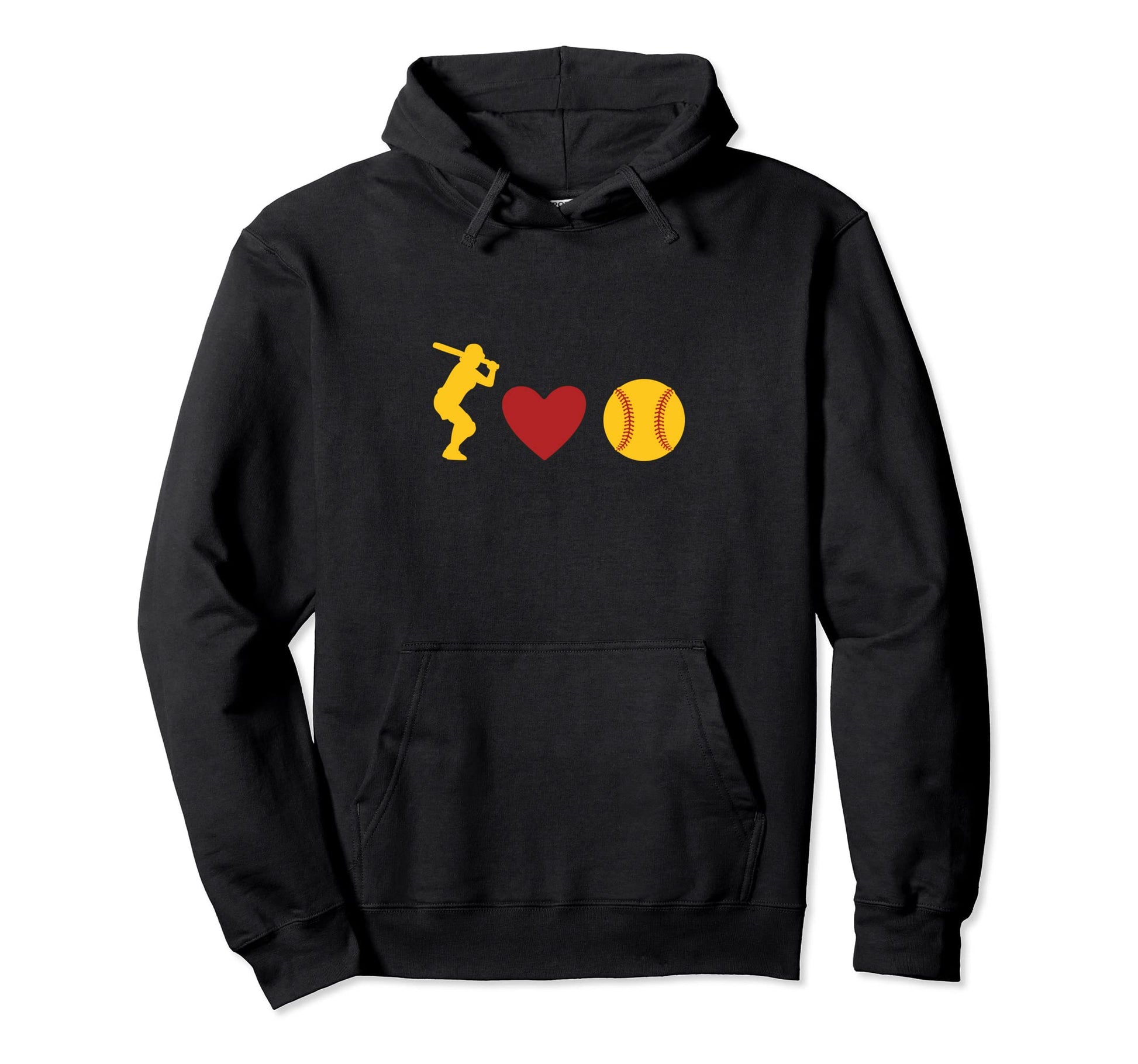 Funny I Love Softball Baseball Hoodie - Streetwear Style Men Women - T-Shirt, Sweatshirt, Hoodie