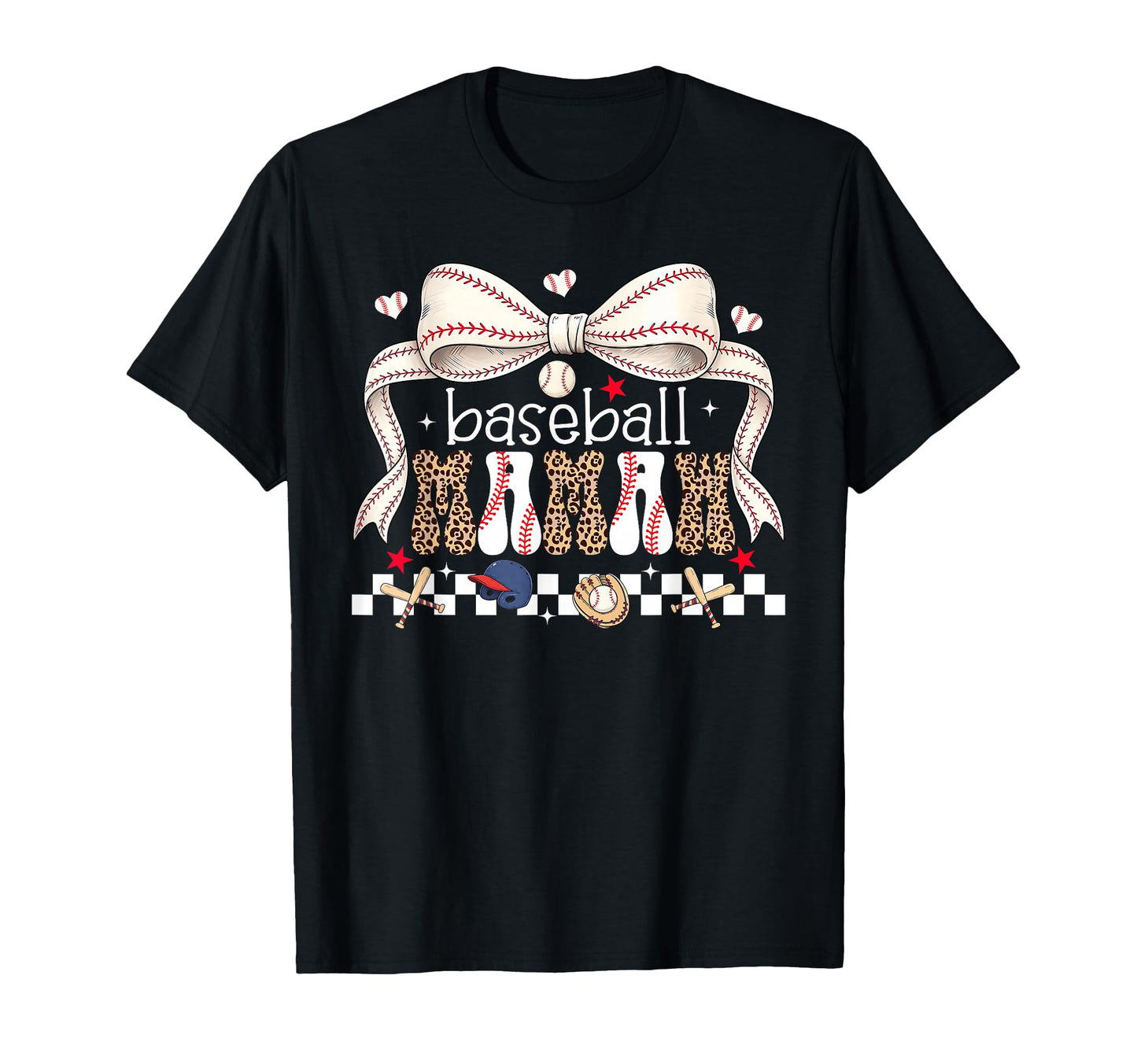 Baseball Mamaw Coquette Bow Baseball T-Shirt - Unique Graphic for Adults - T-Shirt, Sweatshirt, Hoodie
