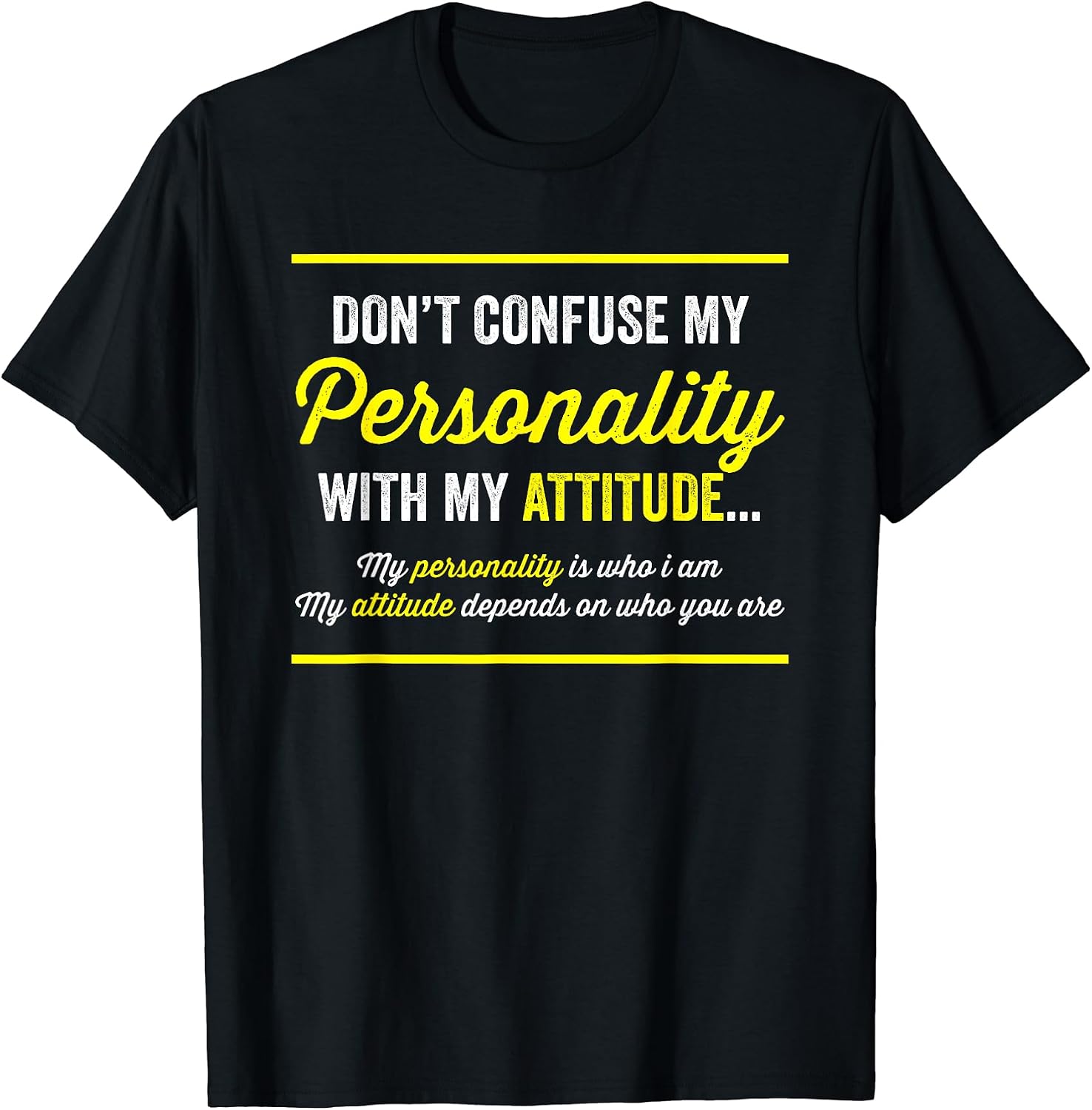 Don't Confuse My Personality Sarcastic - Adult & Kids T-Shirts, Sweatshirts & Hoodies apparel design preview 1