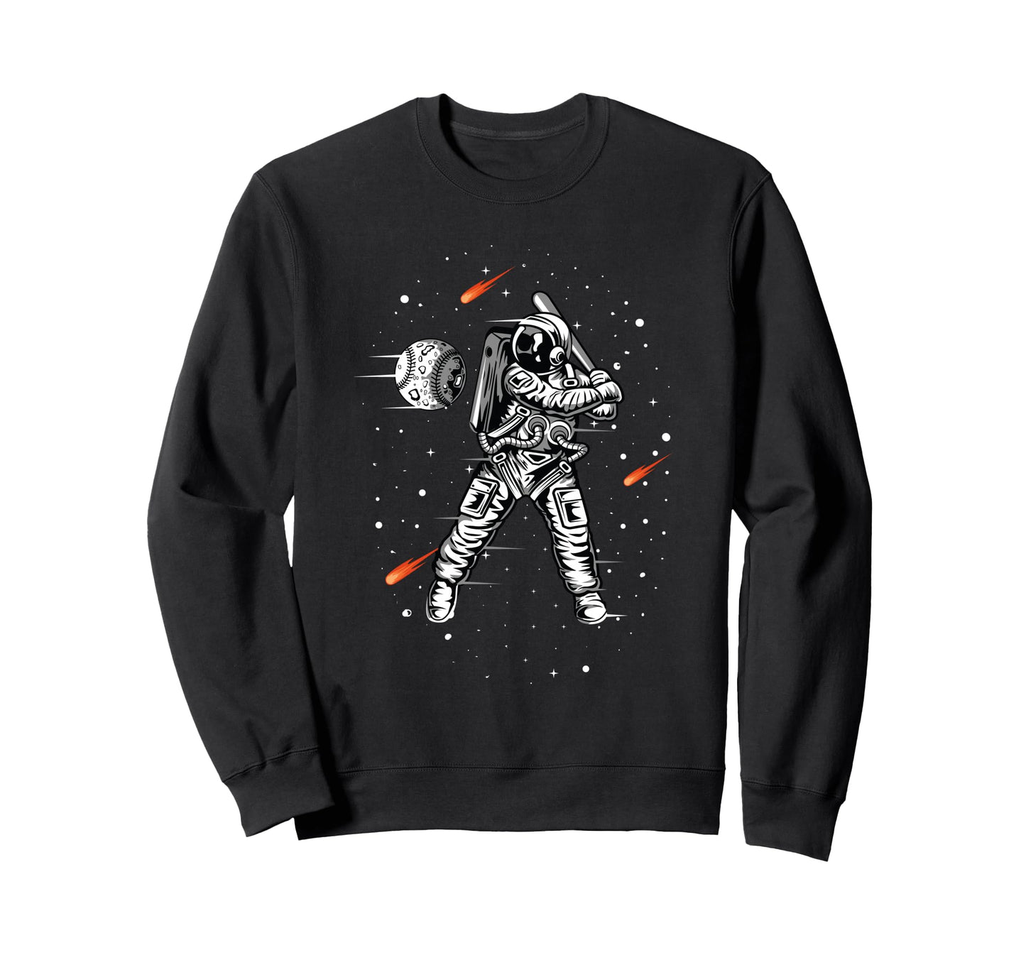 Astronaut Home Run Outer Sweatshirt - Casual Everyday Wear for Adults - T-Shirt, Sweatshirt, Hoodie