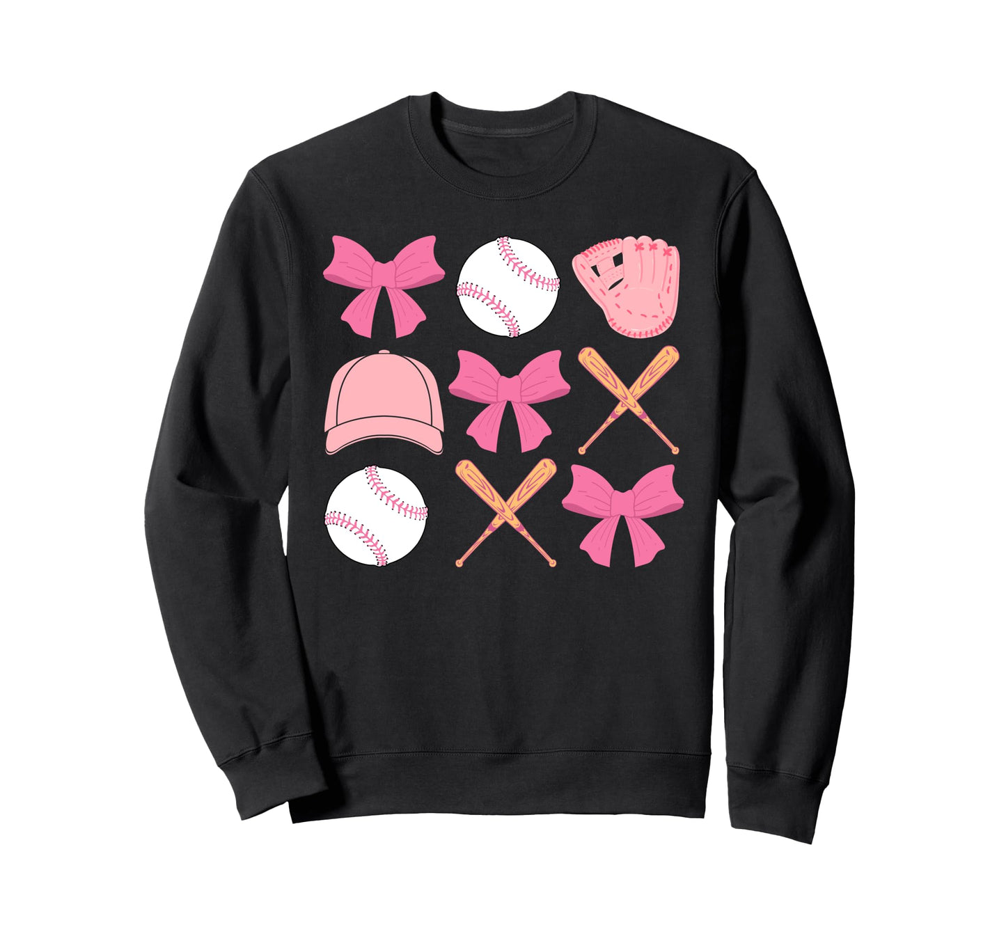 Baseball Mom Coquette Mothers Day Sweatshirt - Streetwear Style for Adults - T-Shirt, Sweatshirt, Hoodie