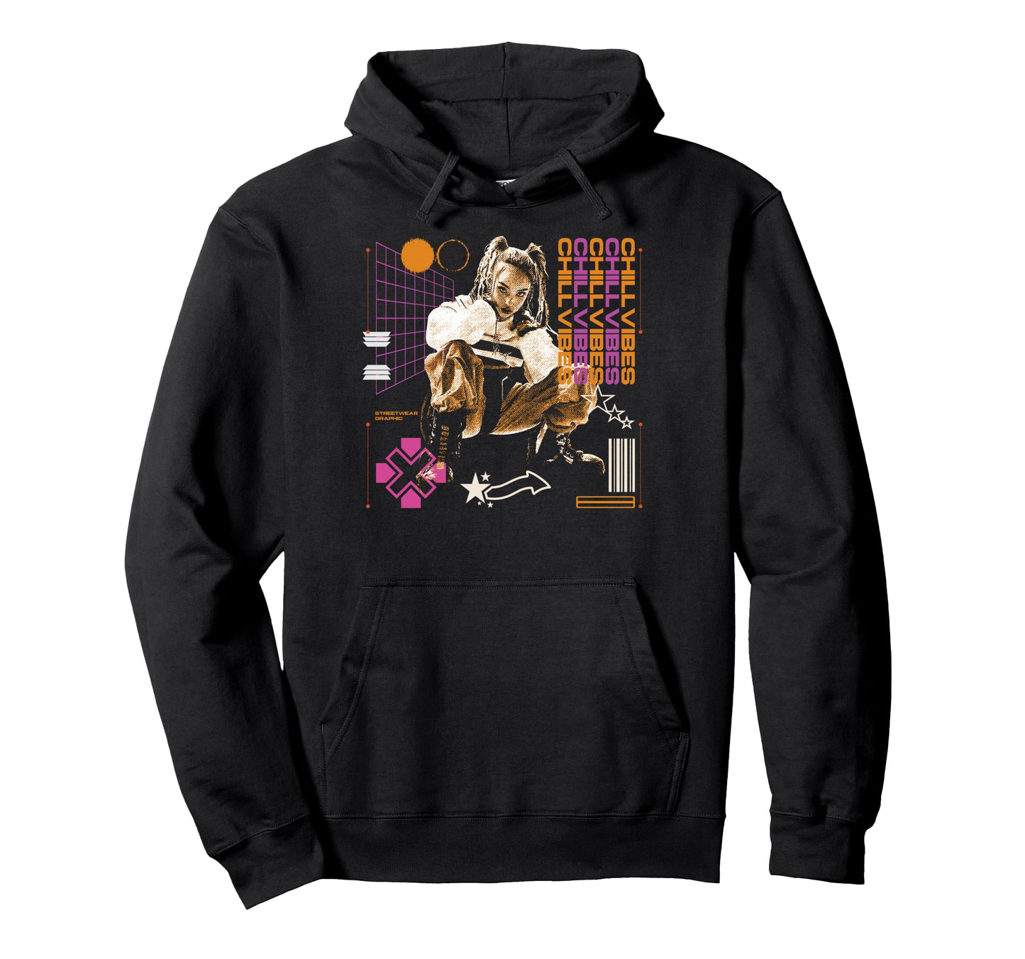 Y2K Chillvibes Bold Urban Graffiti Aesthetic Hoodie - Trendy Graphic Unisex - T-Shirt, Sweatshirt, Hoodie