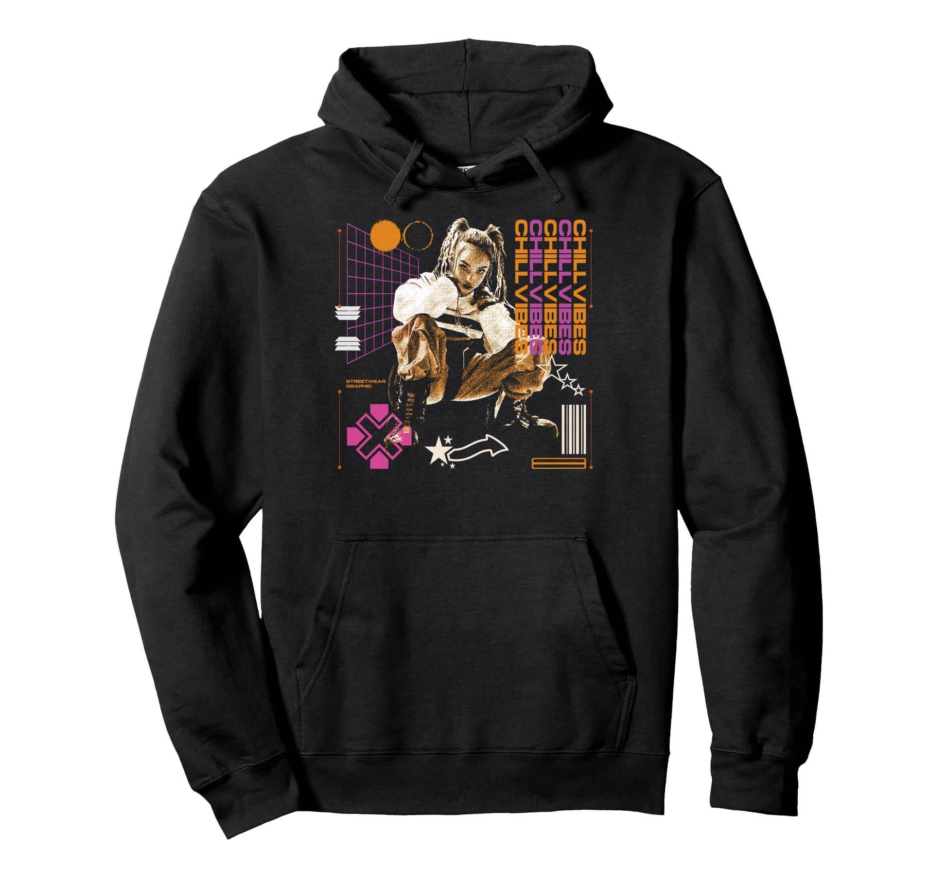 Y2K Chillvibes Bold Urban Graffiti Aesthetic Hoodie - Trendy Graphic Unisex - T-Shirt, Sweatshirt, Hoodie