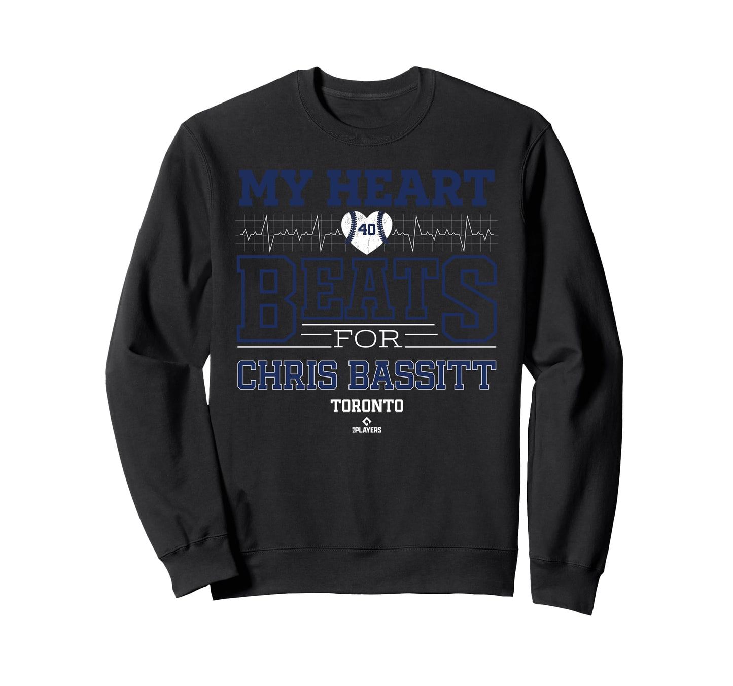 My Heart Beats Chris Bassitt Toronto Sweatshirt - Minimalist Print Unisex - T-Shirt, Sweatshirt, Hoodie