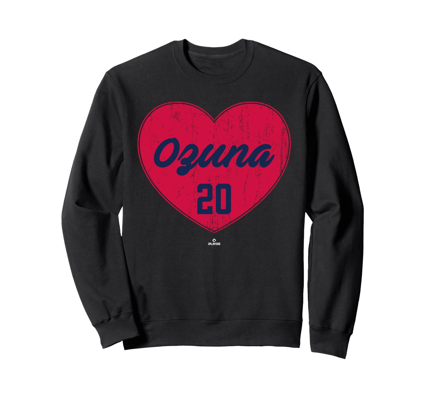 Distressed Heart Marcell Ozuna Sweatshirt - Trendy Graphic for Adults - T-Shirt, Sweatshirt, Hoodie