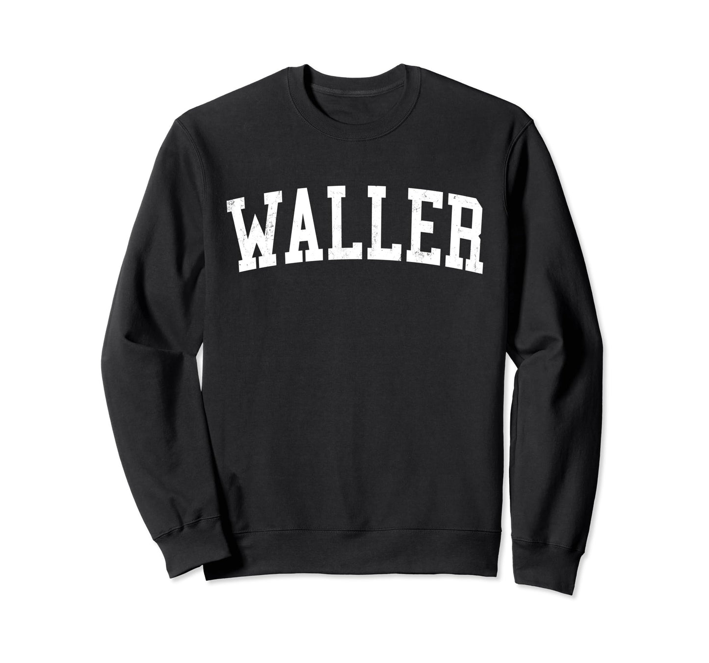 Waller Wa Distressed White Varsity Sweatshirt - Unique Graphic Unisex - T-Shirt, Sweatshirt, Hoodie