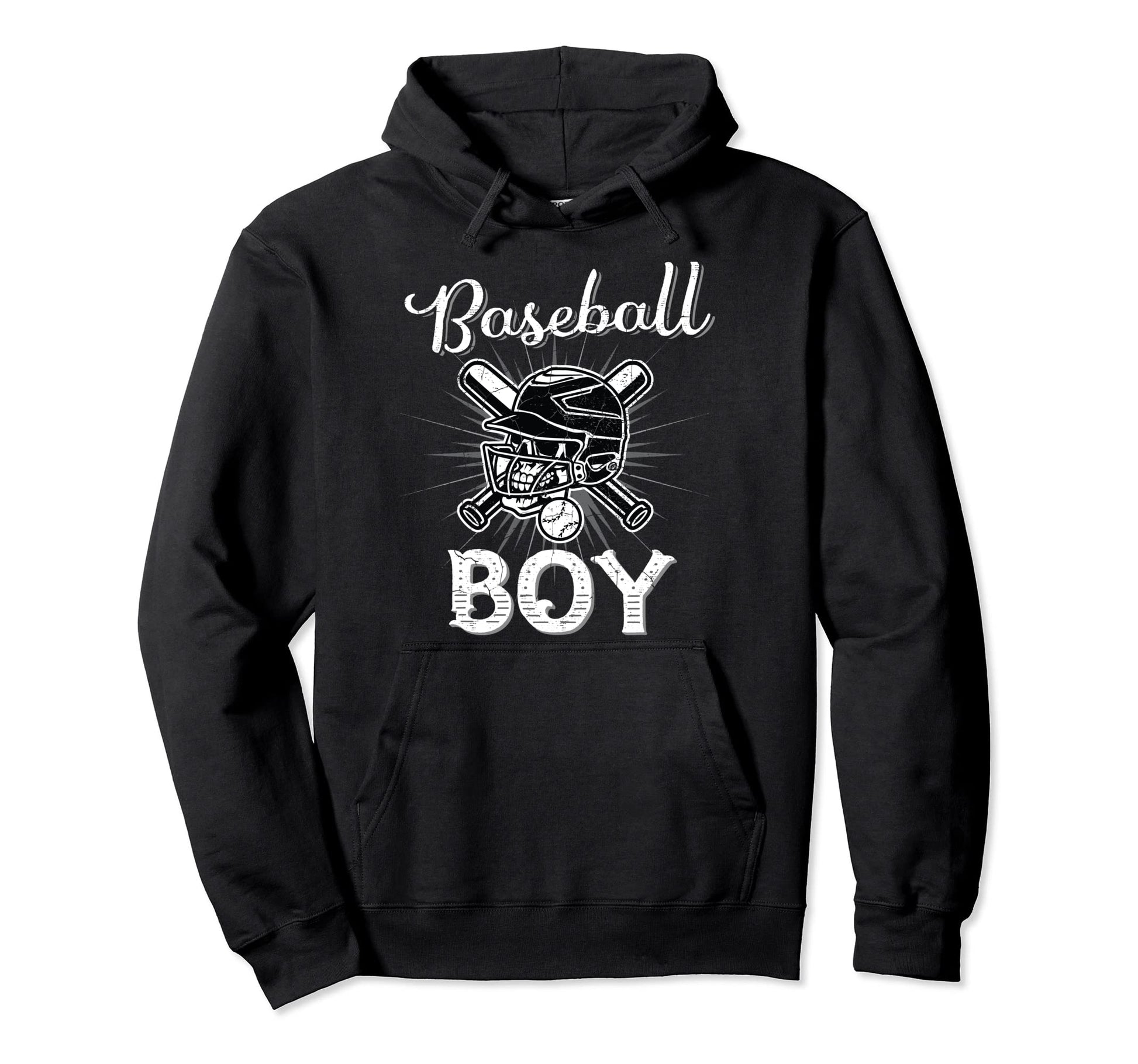 Baseball Skull Helmet Pitcher Hoodie - Fun Novelty Design for Adults - T-Shirt, Sweatshirt, Hoodie