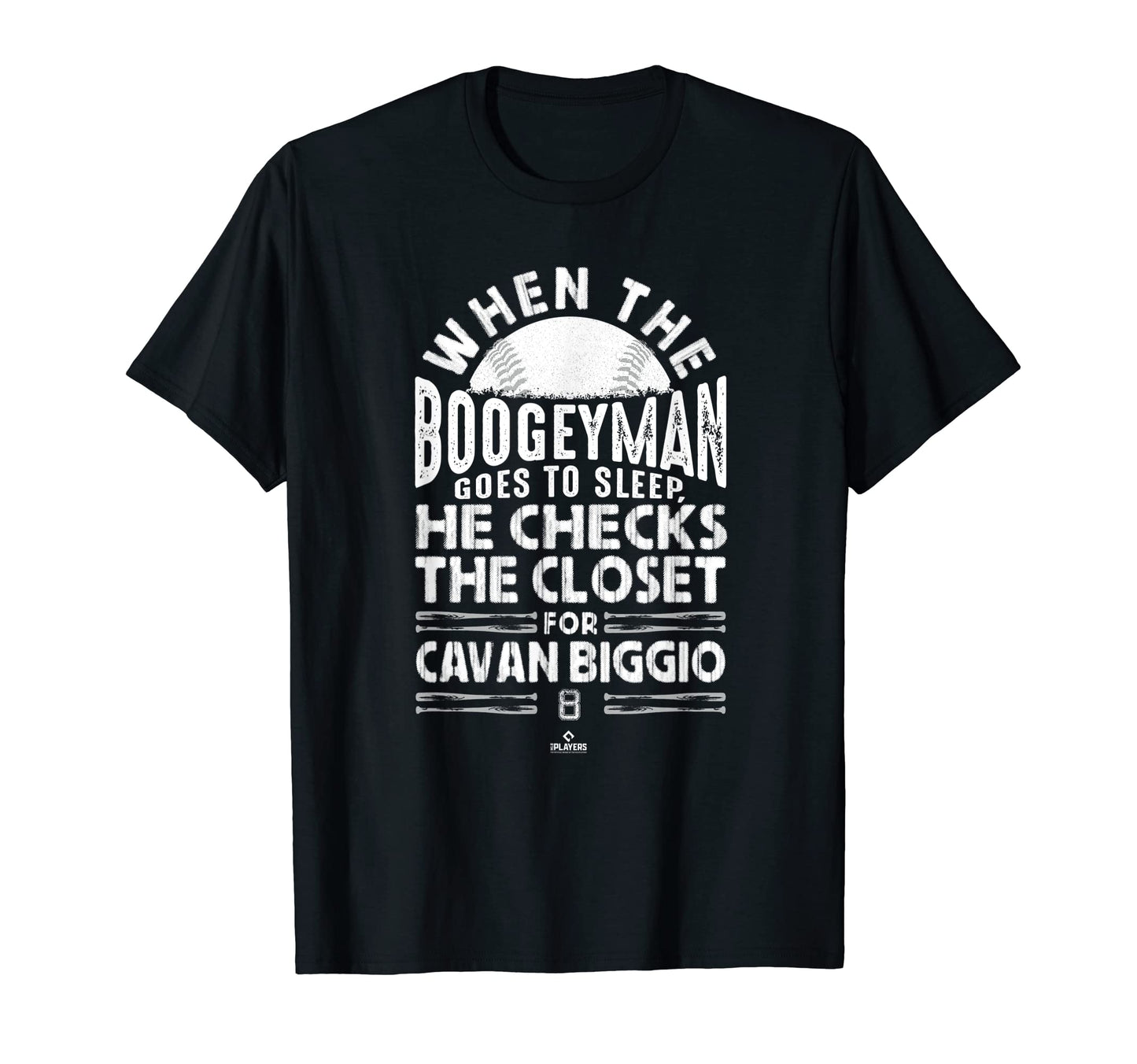 Boogeyman Checks Closet Cavan Biggio T-Shirt - Novelty Apparel for Adults - T-Shirt, Sweatshirt, Hoodie