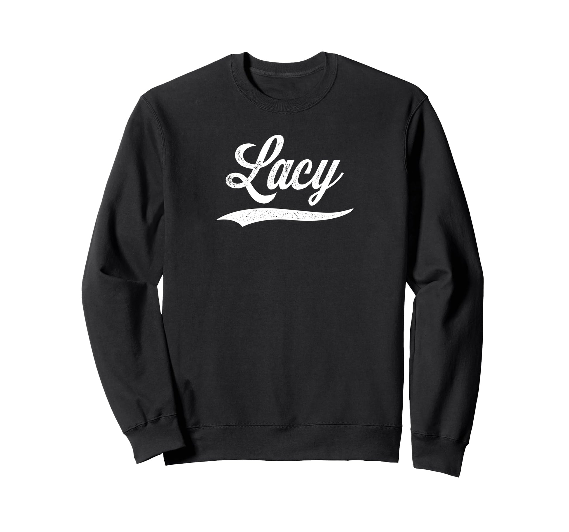 Distressed Script Asa Lacy Sweatshirt - Novelty Apparel for Adults - T-Shirt, Sweatshirt, Hoodie