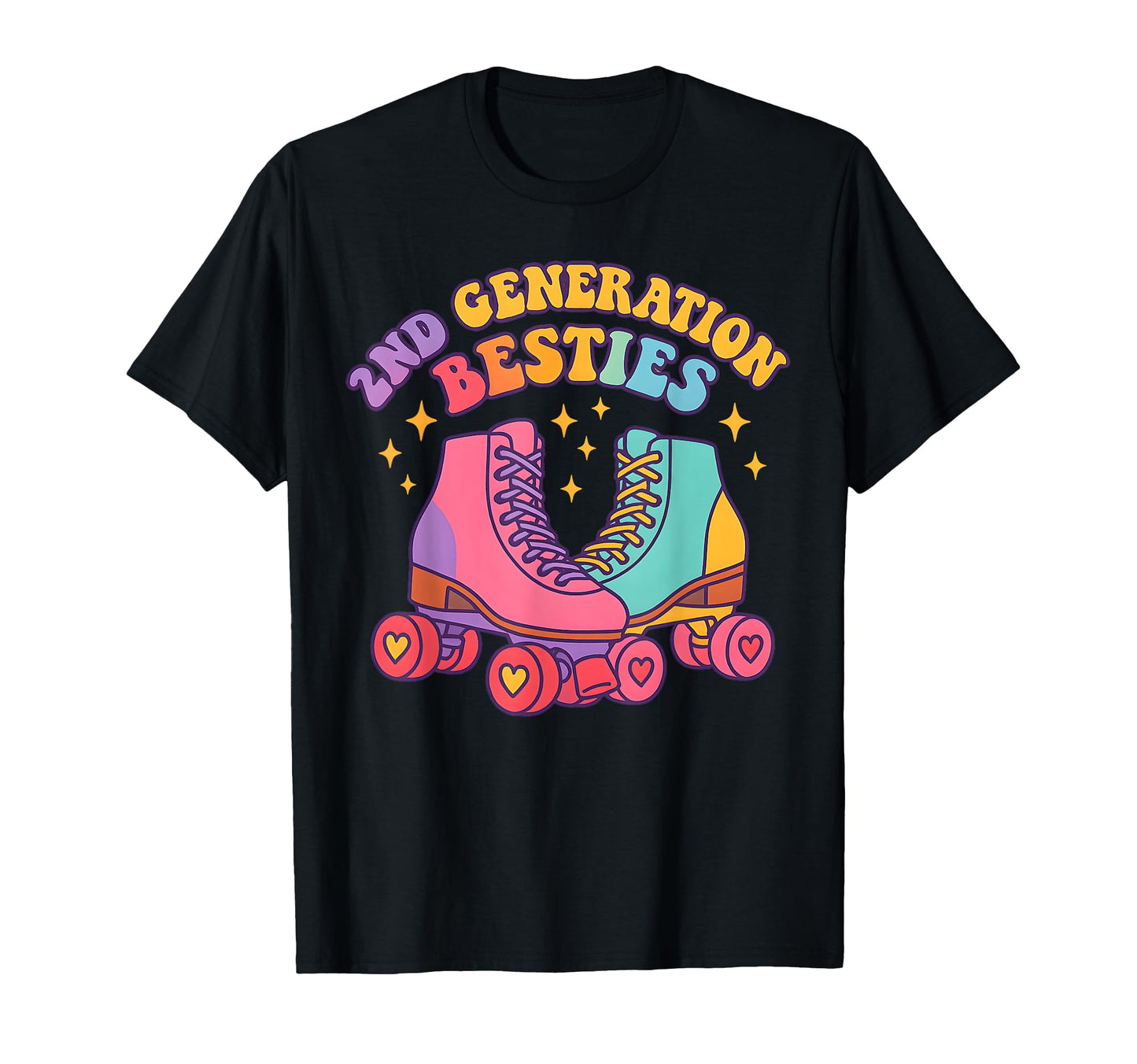 2Nd Generation Besties Rollerskates T-Shirt - Unique Graphic for Adults - T-Shirt, Sweatshirt, Hoodie