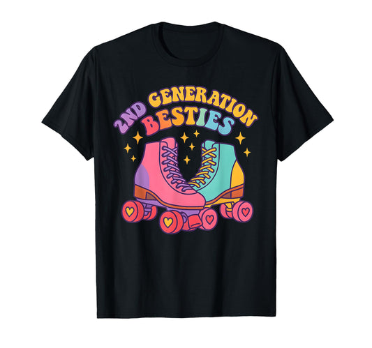2Nd Generation Besties Rollerskates T-Shirt - Unique Graphic for Adults - T-Shirt, Sweatshirt, Hoodie