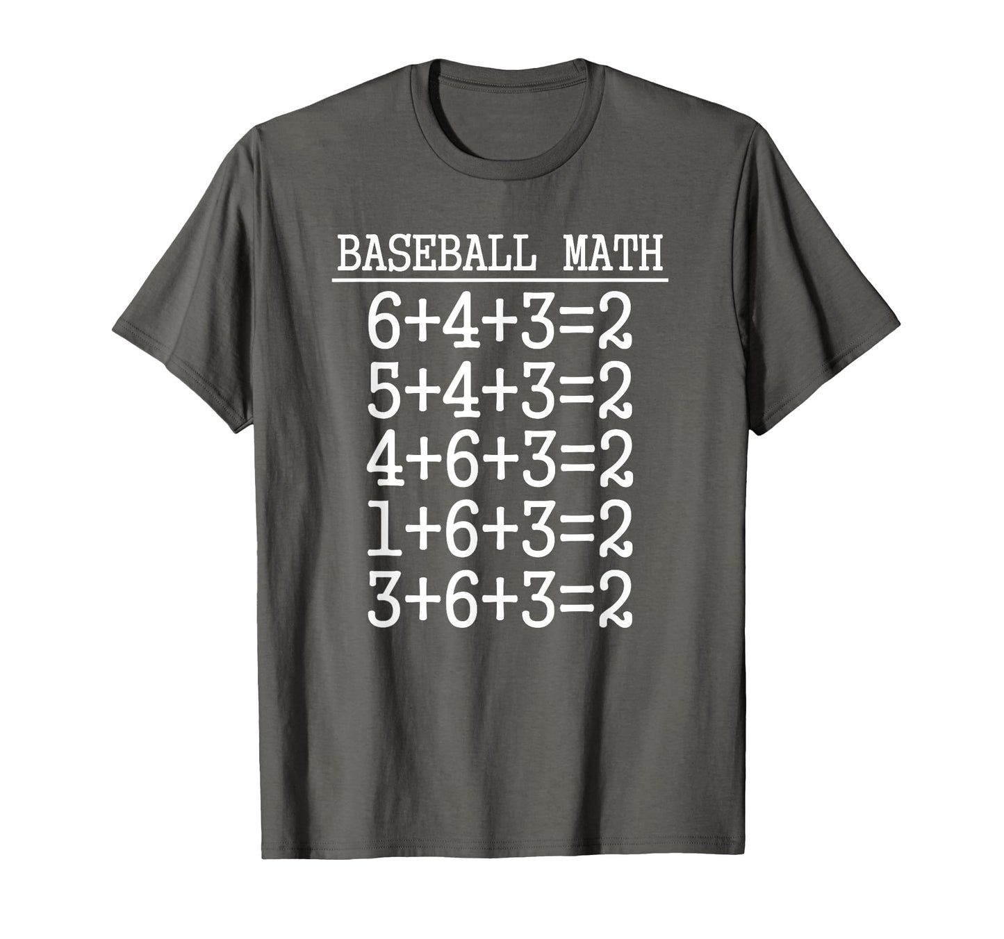 6 4 3 2 Baseball Math Softball Game Gift T-Shirt - Custom Art Print Unisex - T-Shirt, Sweatshirt, Hoodie