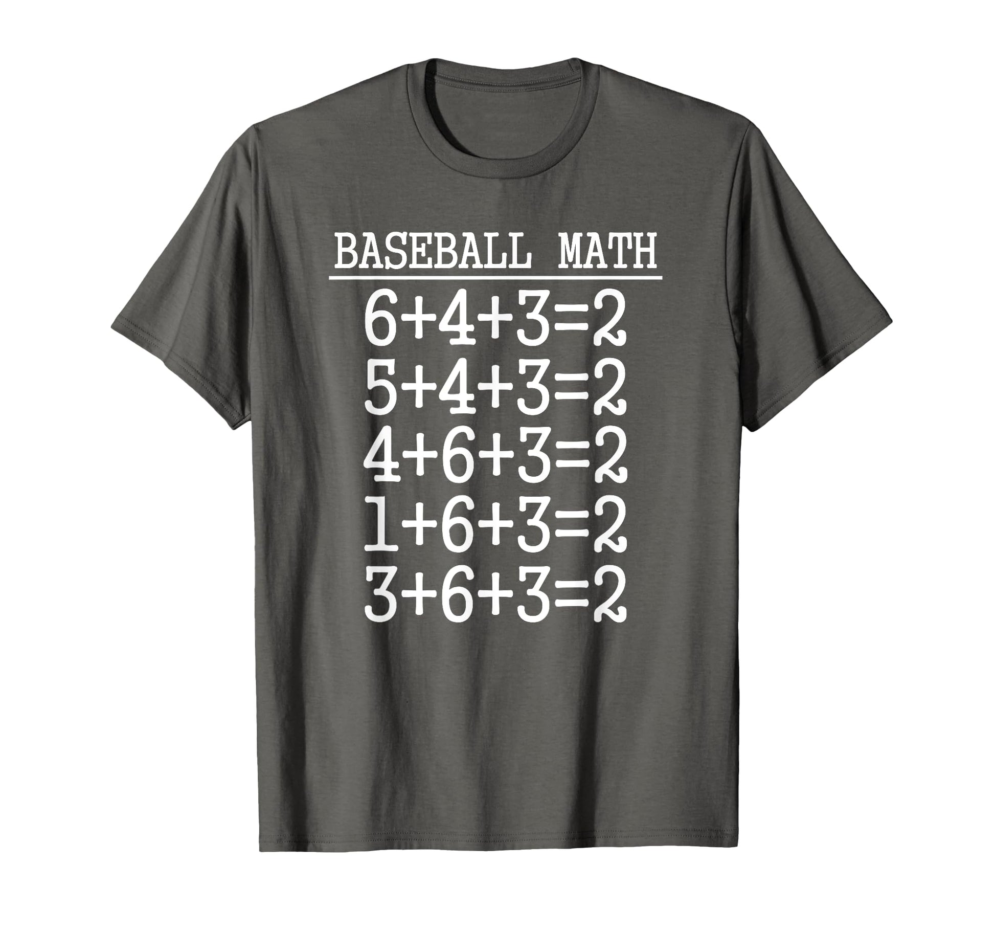 6 4 3 2 Baseball Math Softball Game Gift T-Shirt - Custom Art Print Unisex - T-Shirt, Sweatshirt, Hoodie