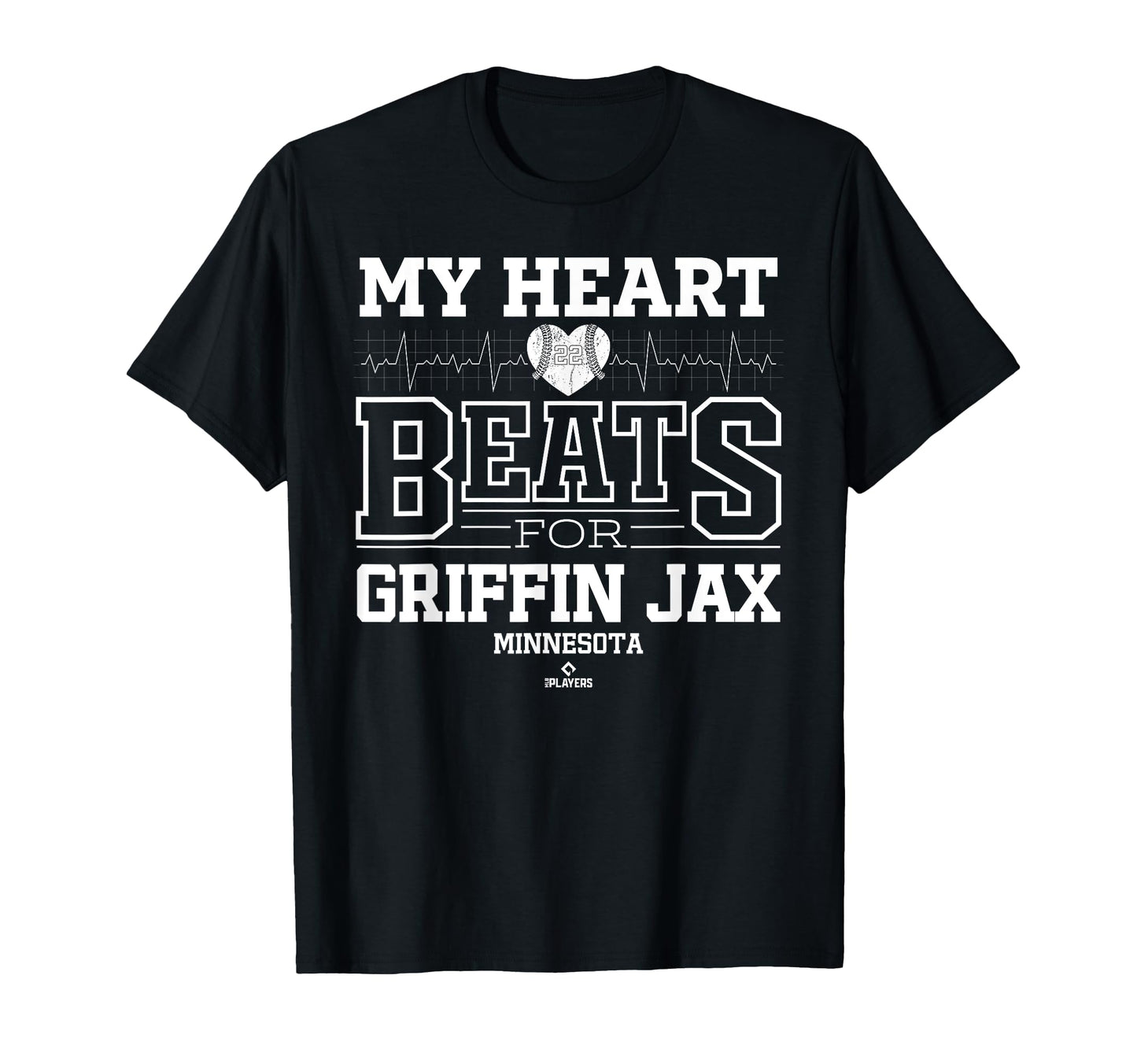 My Heart Beats Griffin Jax Minnesota T-Shirt - Fun Novelty Design Unisex - T-Shirt, Sweatshirt, Hoodie