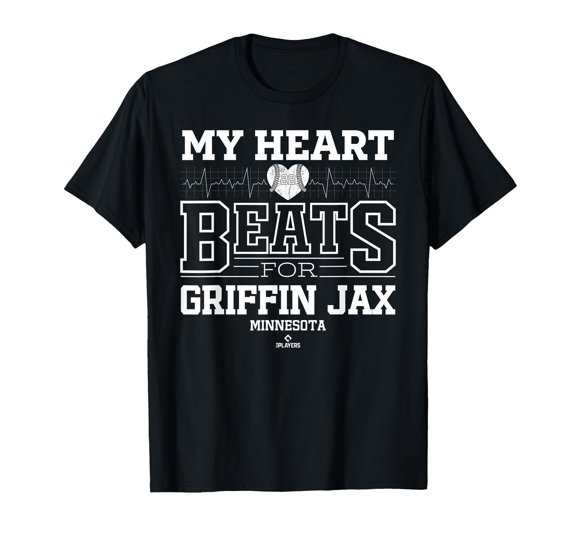 My Heart Beats Griffin Jax Minnesota T-Shirt - Fun Novelty Design Unisex - T-Shirt, Sweatshirt, Hoodie