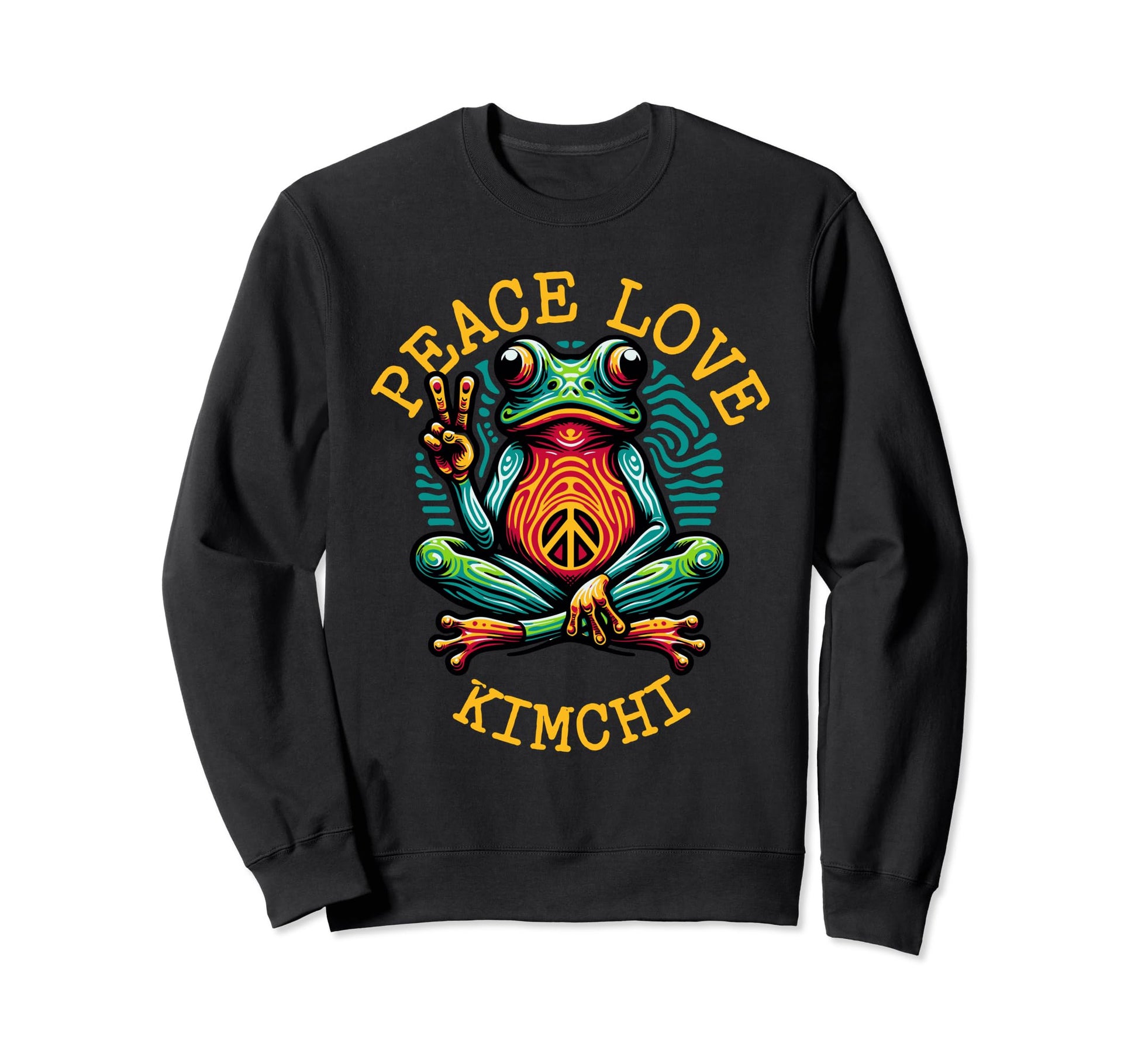 Peace Love Kimchi Vibrant And Sweatshirt - Aesthetic Graphic for Adults - T-Shirt, Sweatshirt, Hoodie