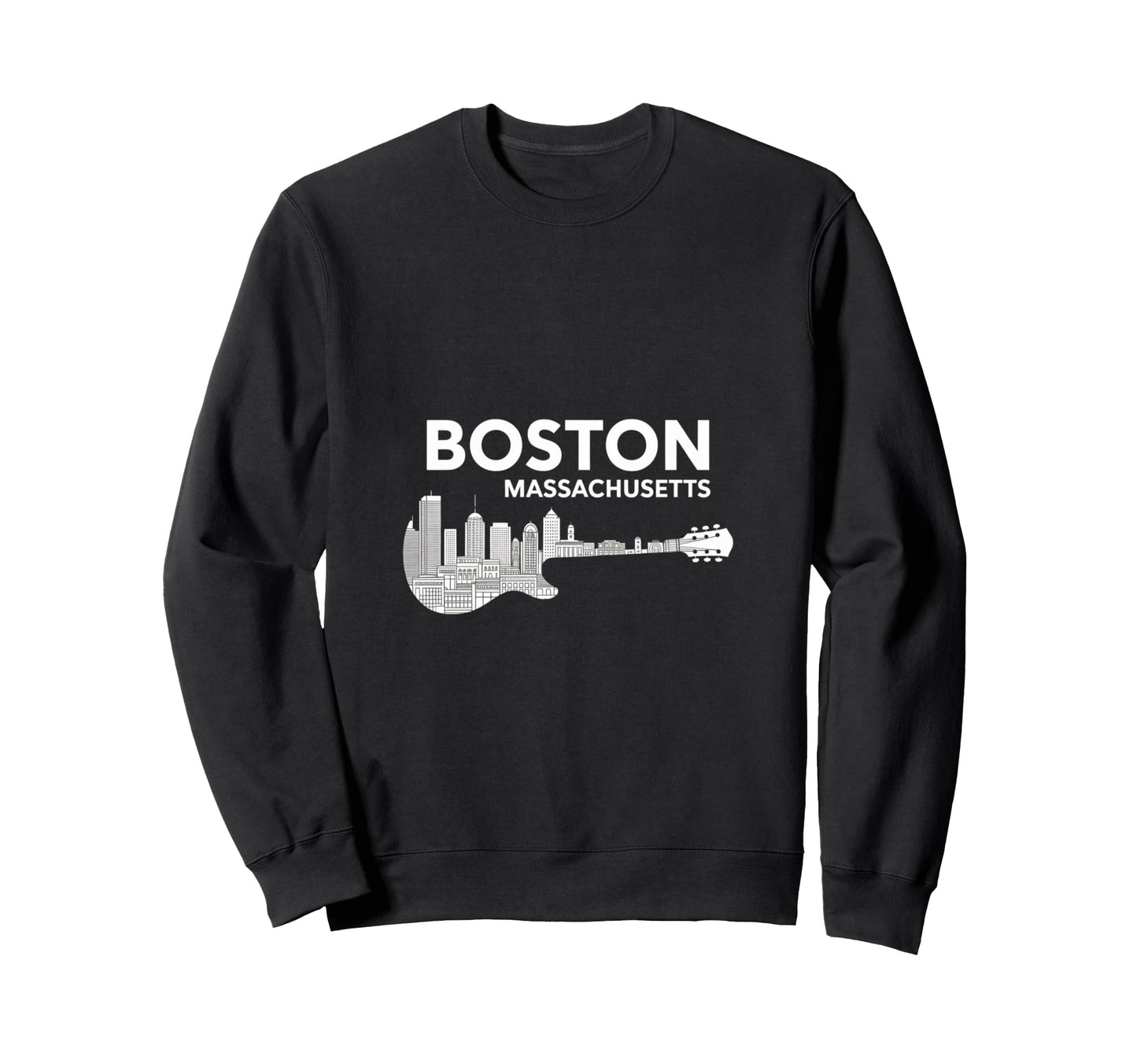Boston Massachusetts Coastal Skyline Sweatshirt - Custom Art Print Unisex - T-Shirt, Sweatshirt, Hoodie