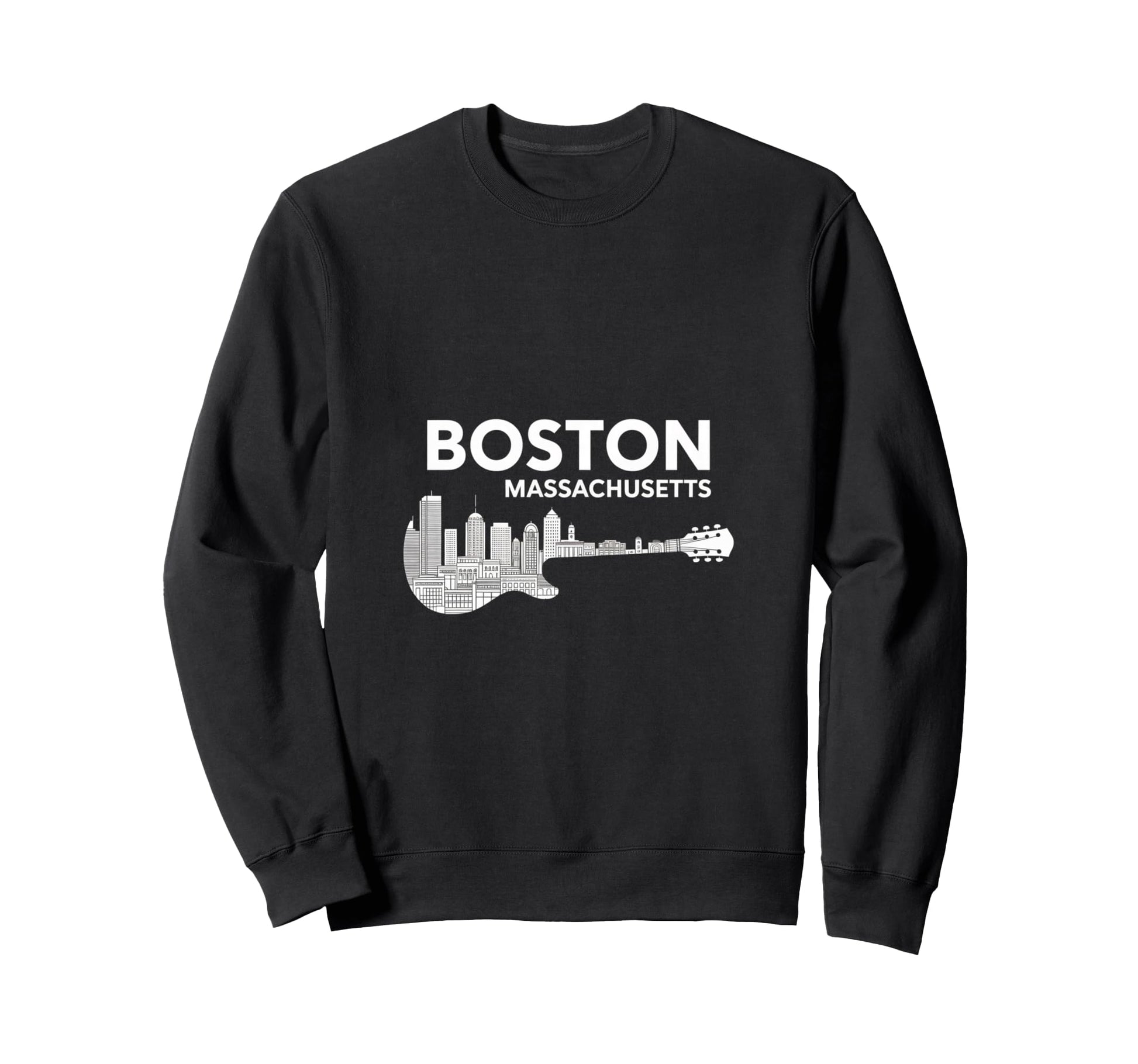 Boston Massachusetts Coastal Skyline Sweatshirt - Custom Art Print Unisex - T-Shirt, Sweatshirt, Hoodie