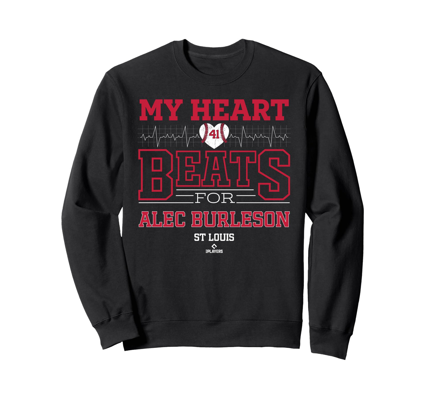 My Heart Beats Alec Burleson St Louis Sweatshirt - Streetwear Style Unisex - T-Shirt, Sweatshirt, Hoodie