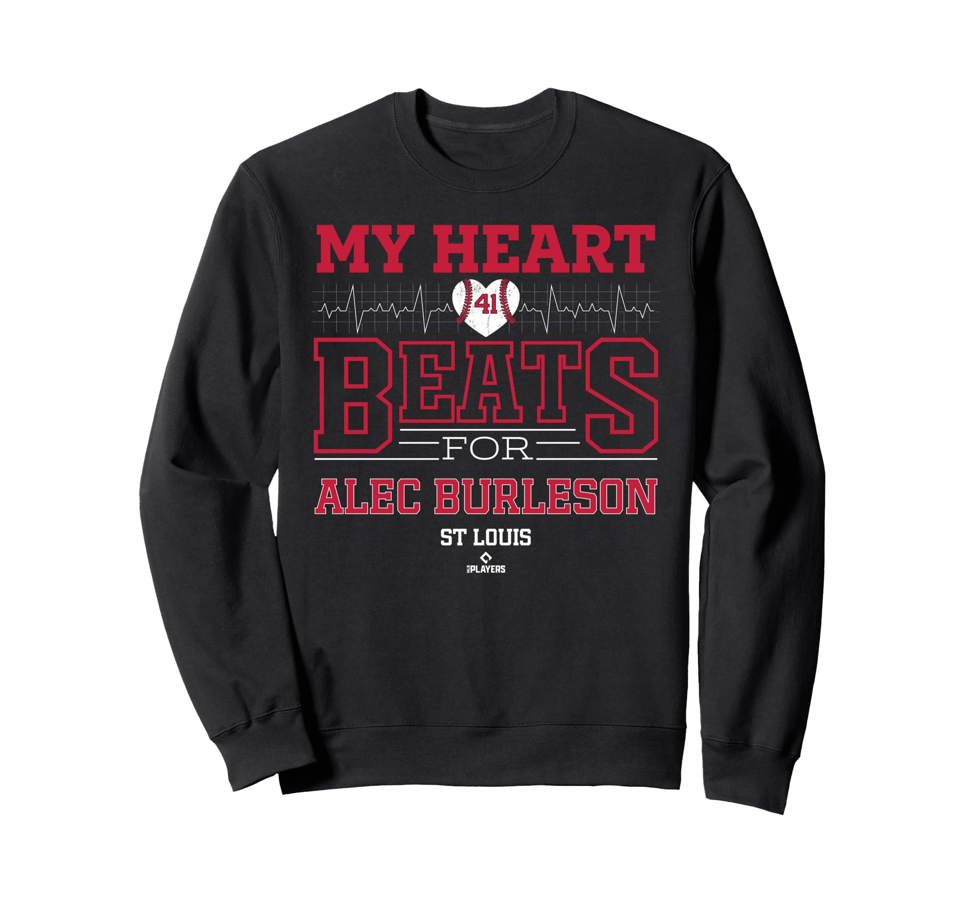 My Heart Beats Alec Burleson St Louis Sweatshirt - Streetwear Style Unisex - T-Shirt, Sweatshirt, Hoodie