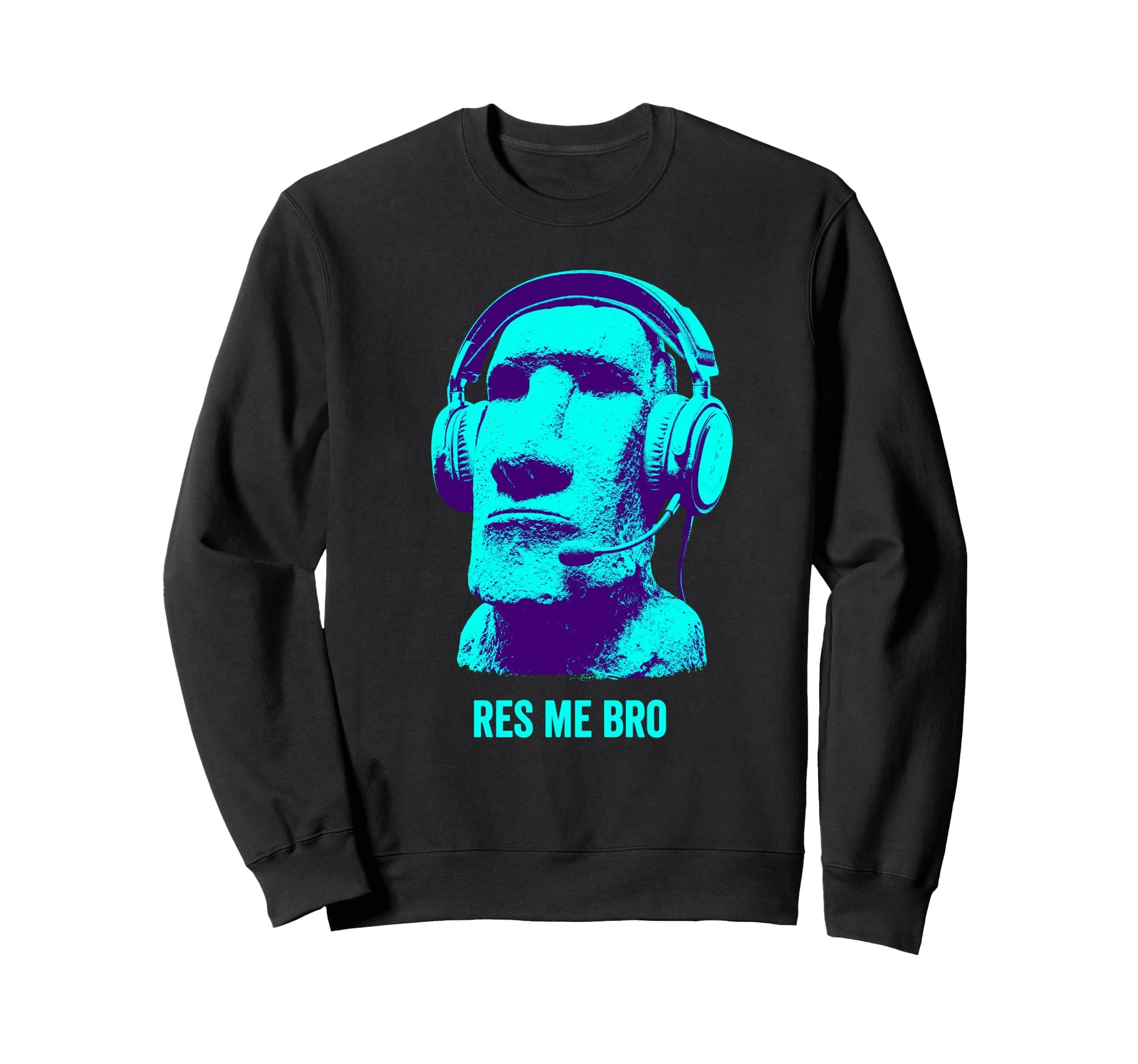 Funny Gamer Y2K Easter Island Moai Sweatshirt - Novelty Apparel Men Women - T-Shirt, Sweatshirt, Hoodie