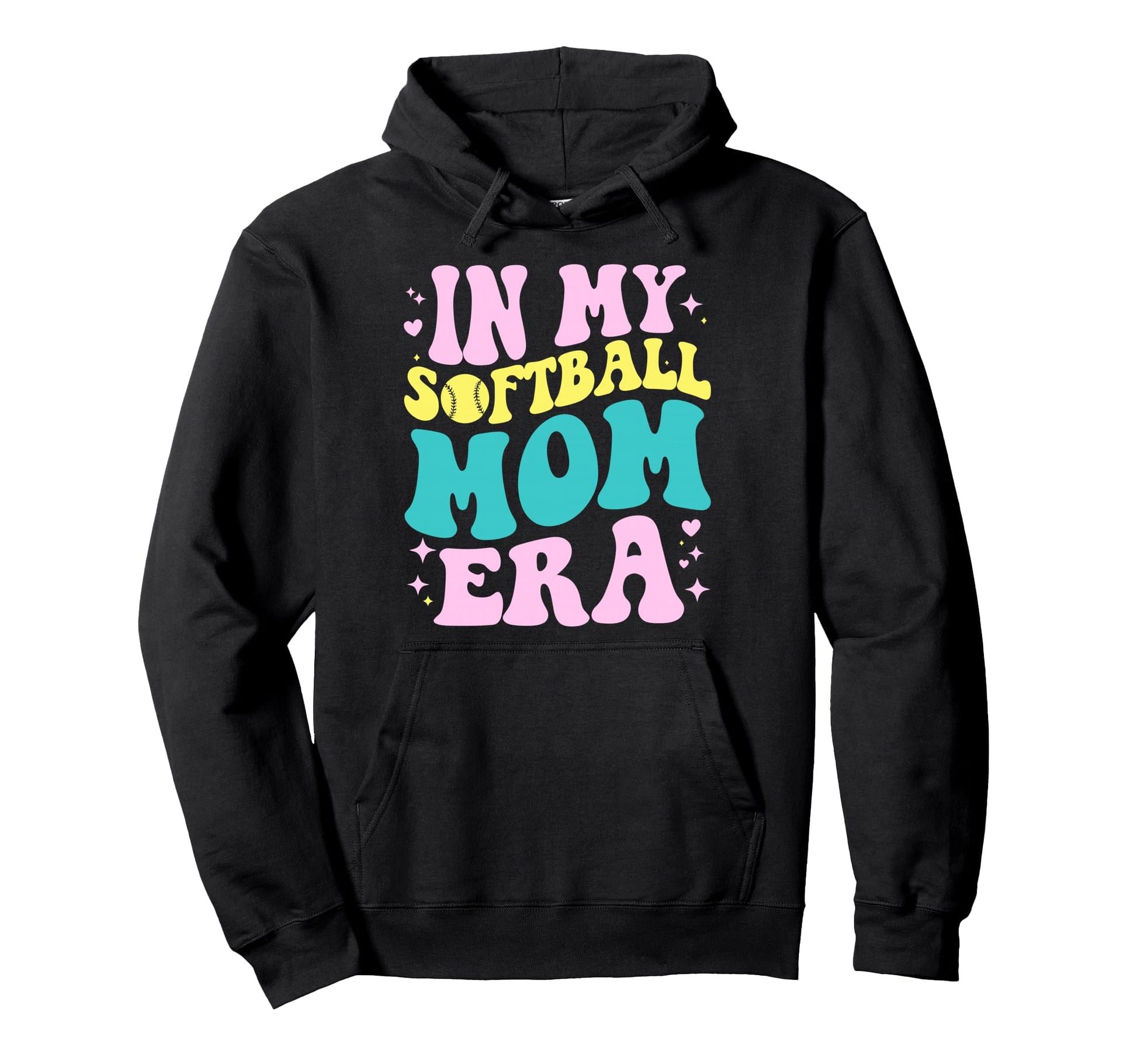 My Softball Mom Era Softball Mama Hoodie - Novelty Apparel Men Women - T-Shirt, Sweatshirt, Hoodie