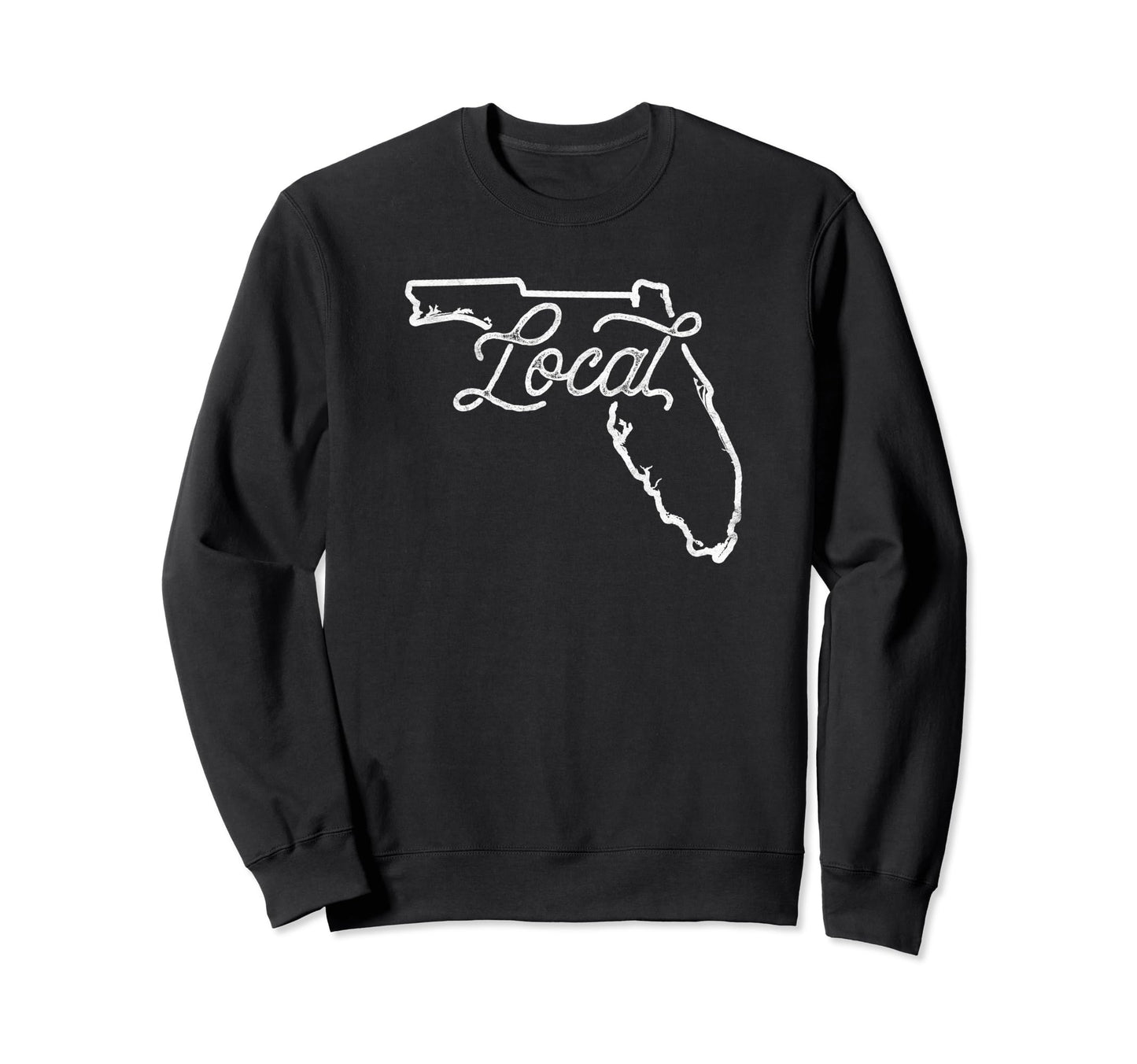 Florida Local Typography Script Sweatshirt - Minimalist Print Men Women - T-Shirt, Sweatshirt, Hoodie