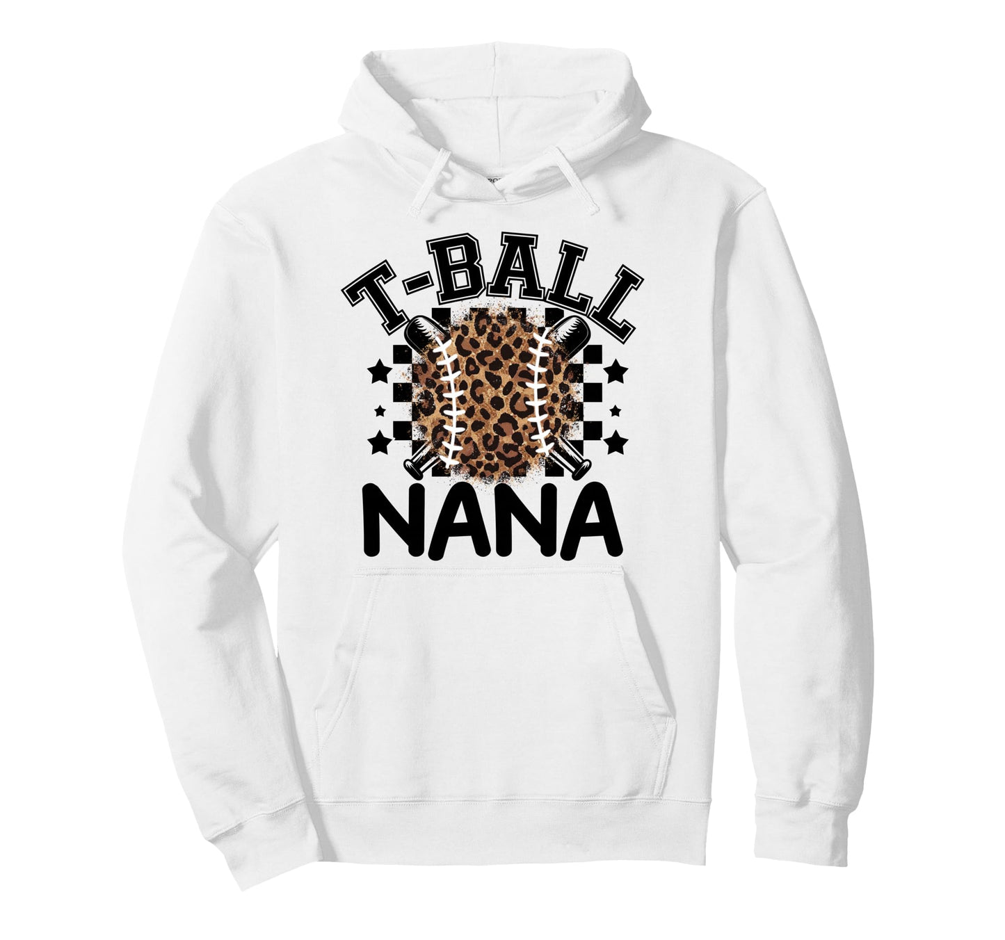 T Ball Teeball Nana Leopard Cheetah Hoodie - Streetwear Style for Adults - T-Shirt, Sweatshirt, Hoodie