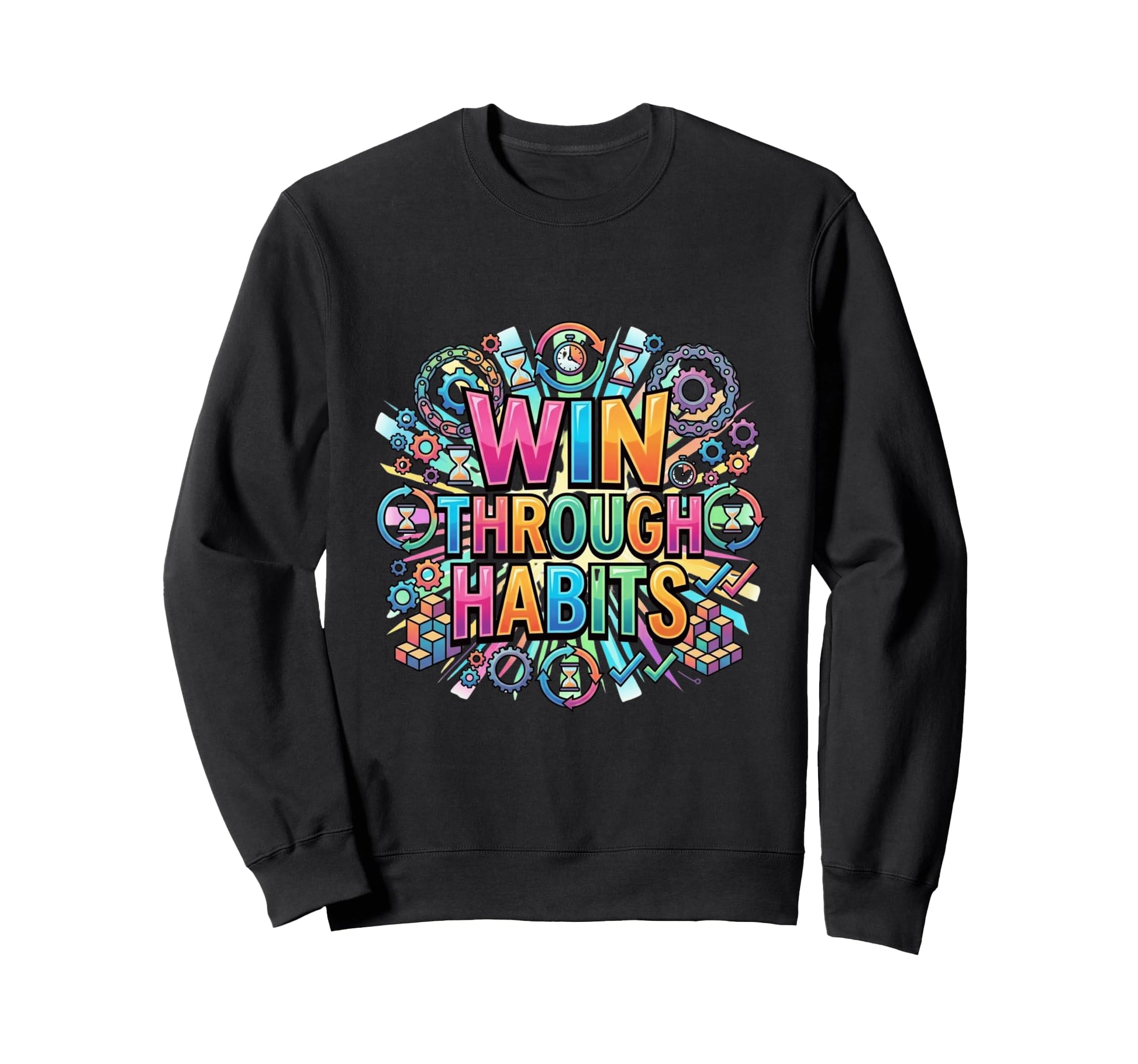 Success Motivation Habit Mindset Sweatshirt - Novelty Apparel for Adults - T-Shirt, Sweatshirt, Hoodie