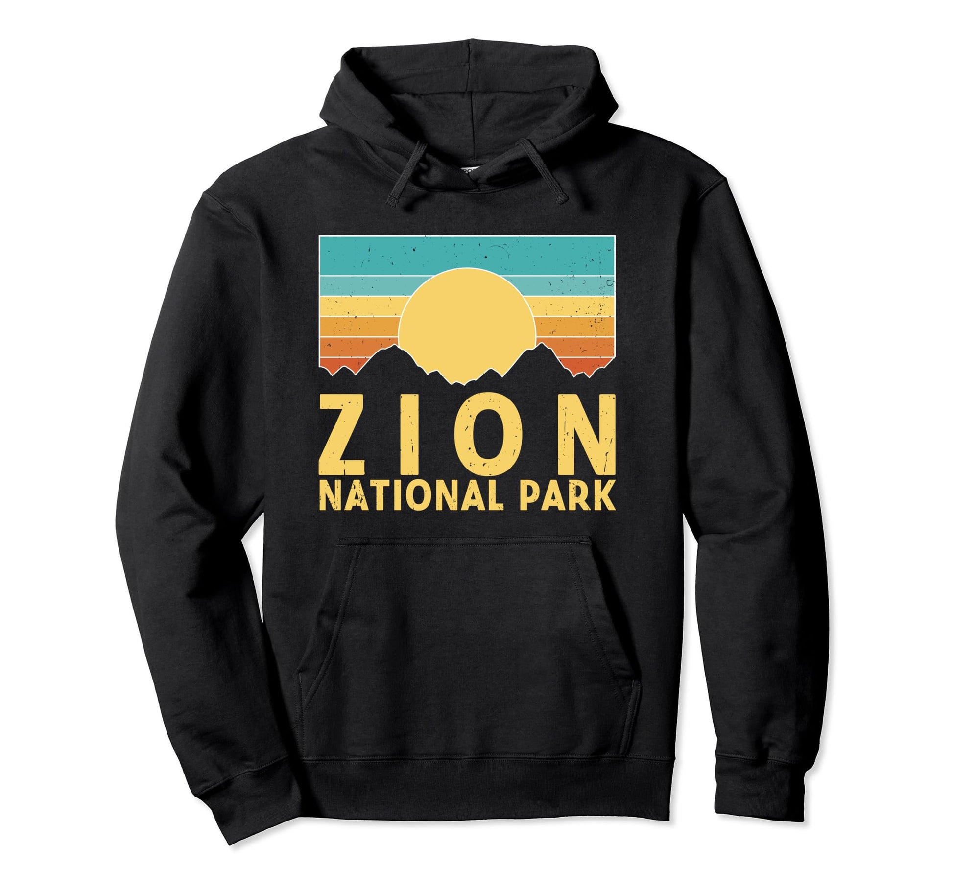 Zion National Park Nature Sunset Hoodie - Minimalist Print Unisex - T-Shirt, Sweatshirt, Hoodie
