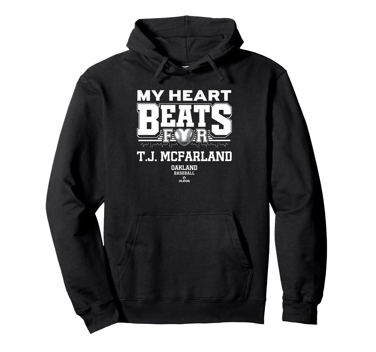 My Heart Beats T J Mcfarland Oakland Hoodie - Streetwear Style for Adults - T-Shirt, Sweatshirt, Hoodie