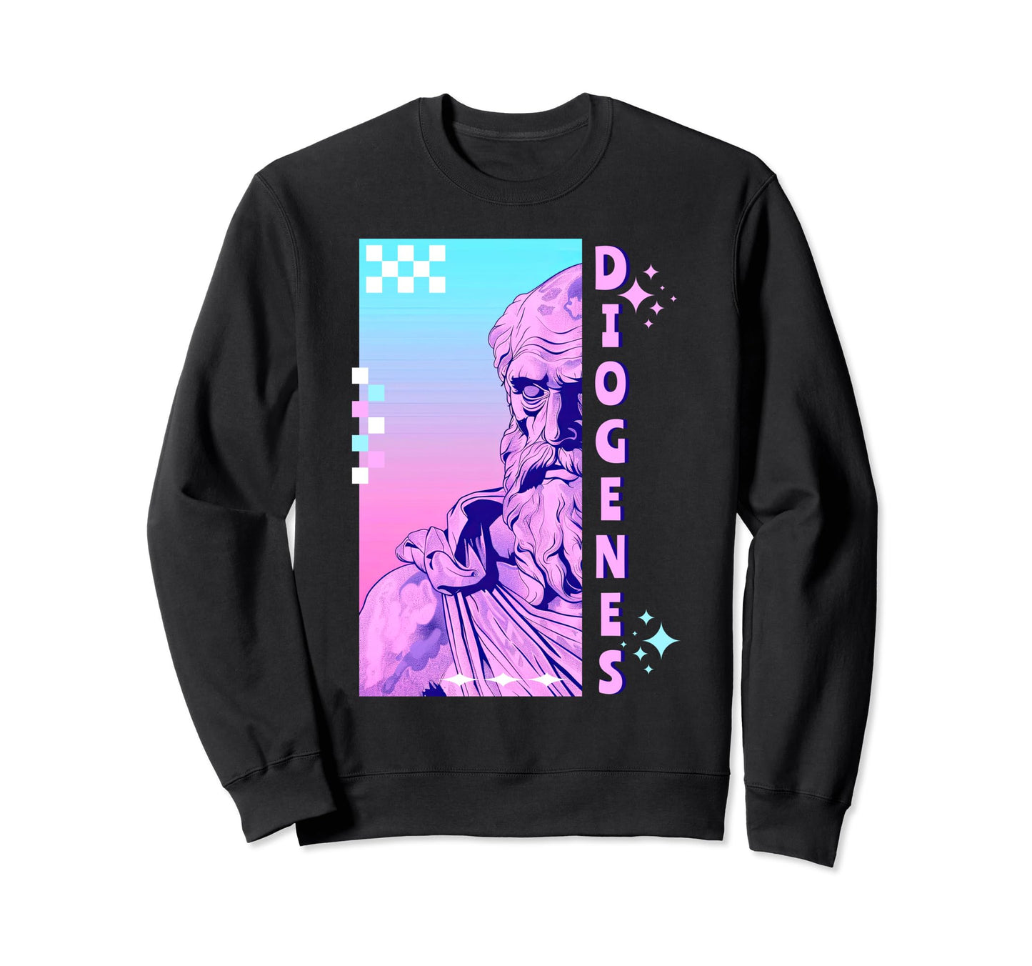 Diogenes Y2K Aesthetic Stoic Sweatshirt - Aesthetic Graphic for Adults - T-Shirt, Sweatshirt, Hoodie