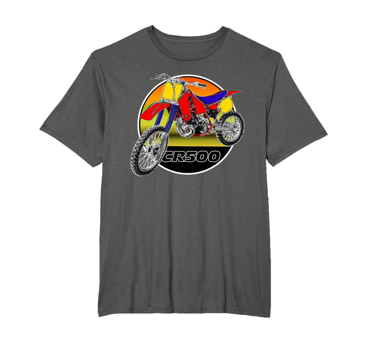 Dirt Bike Motocross Motorcycle Cr 500 T-Shirt - Minimalist Print Unisex - T-Shirt, Sweatshirt, Hoodie