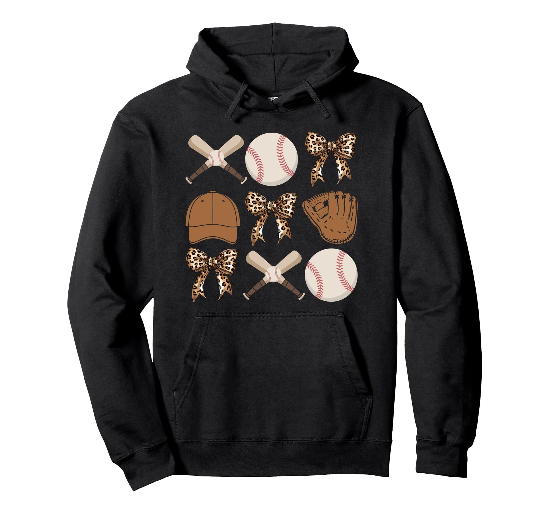 Baseball Coquette Bow Baseball Mom Hoodie - Streetwear Style Men Women - T-Shirt, Sweatshirt, Hoodie