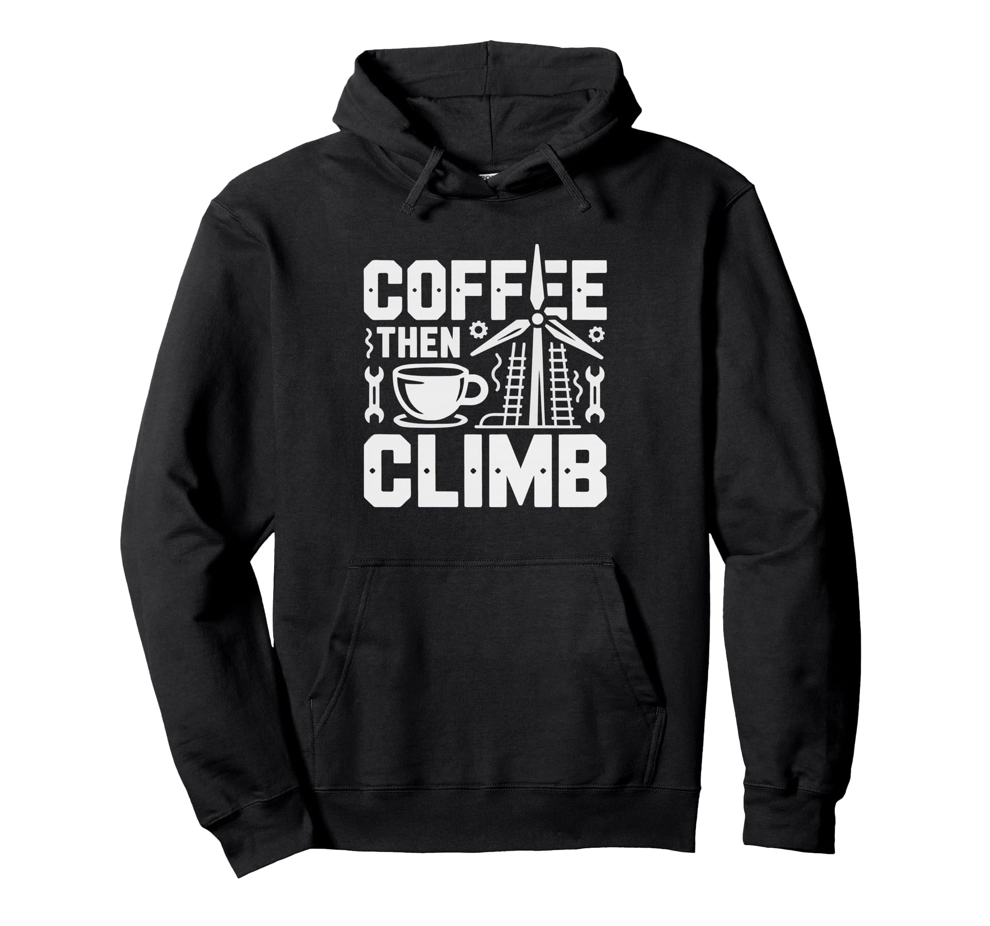Wind Turbine Technician Coffee Hoodie - Casual Everyday Wear for Adults - T-Shirt, Sweatshirt, Hoodie